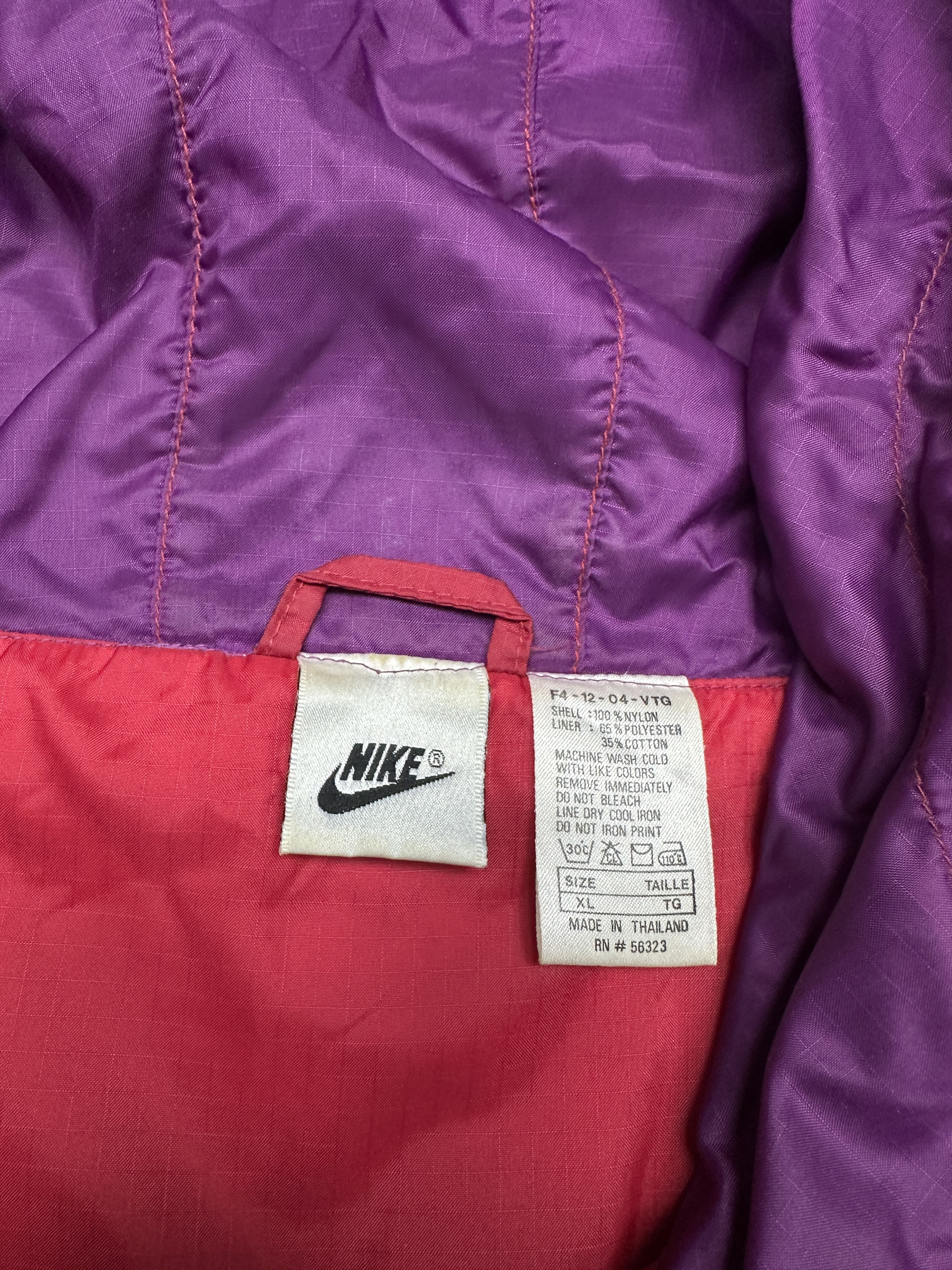 Nike Nike 90s Vintage Mens Nylon Track Suit Jacket + Pants Drill Size US 36 / EU 52 - 6 Thumbnail