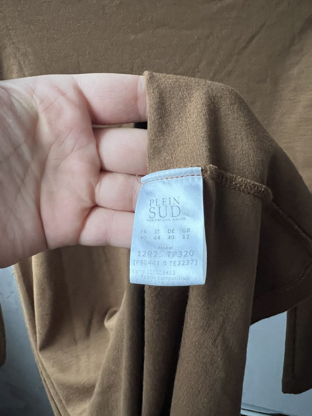 plein sud PLEIN SUD ITALY BROWN TOP WOMEN STRETCH LONG SLEEVE IT 44 SZ Size M / US 6-8 / IT 42-44 - 12 Thumbnail