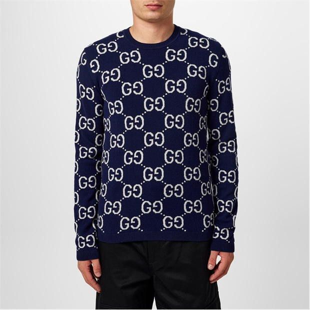Gucci Gg Jacquard Jumper Size US L / EU 52-54 / 3 - 1 Thumbnail