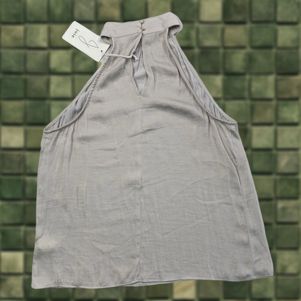 Joie VINTAGE Joie Tank Top Satin High Neck XS Beige Women Regular XS Size XS / US 0-2 / IT 36-38 - 1 Thumbnail