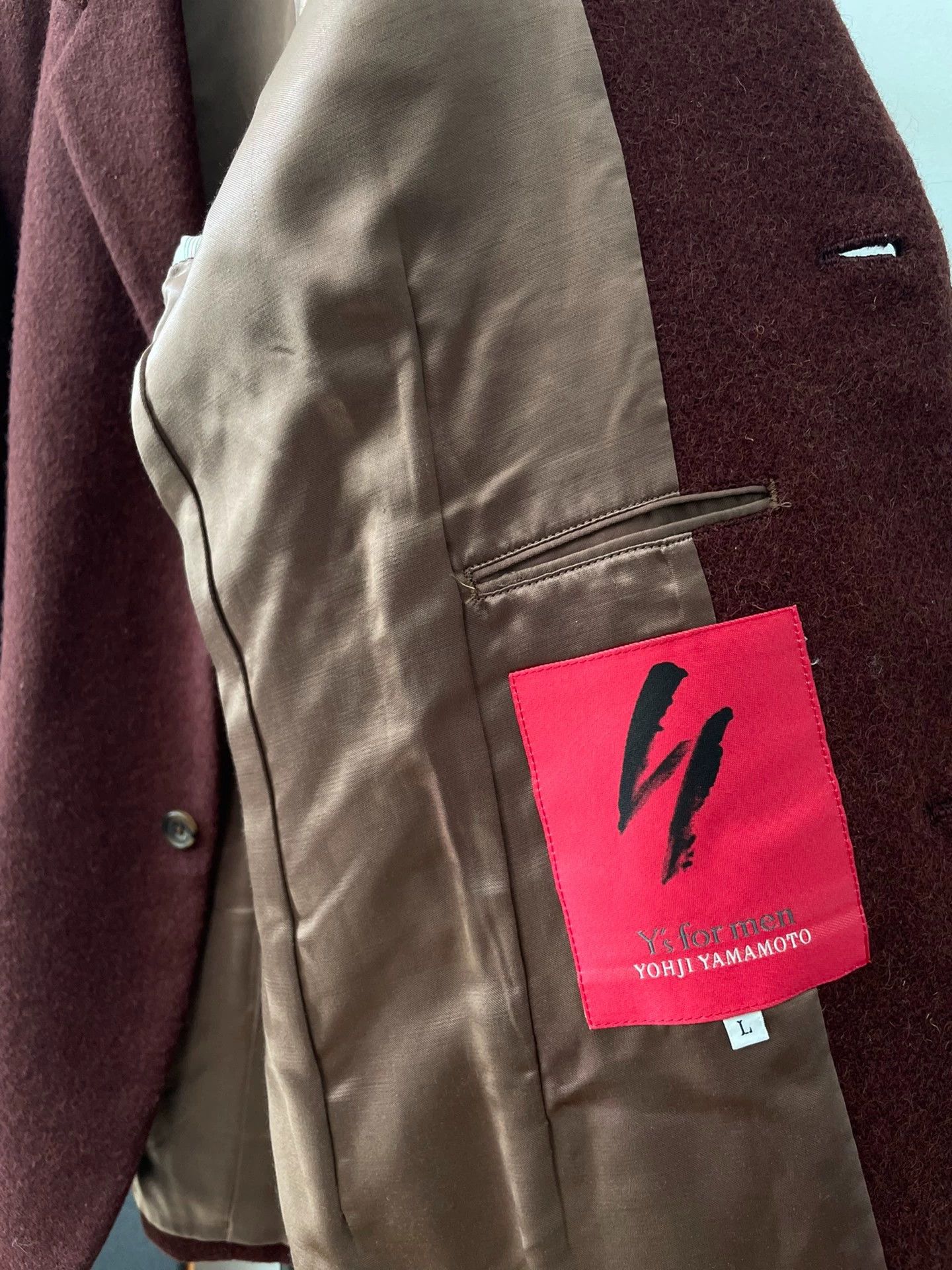 Yohji Yamamoto Yohji Yamamoto Y’s for men brick red wool blazer vintage Size US L / EU 52-54 / 3 - 5 Thumbnail
