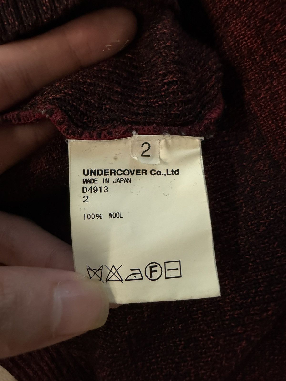Undercover AW09 Red Gradient Knit Cardigan Size US S / EU 44-46 / 1 - 7 Thumbnail