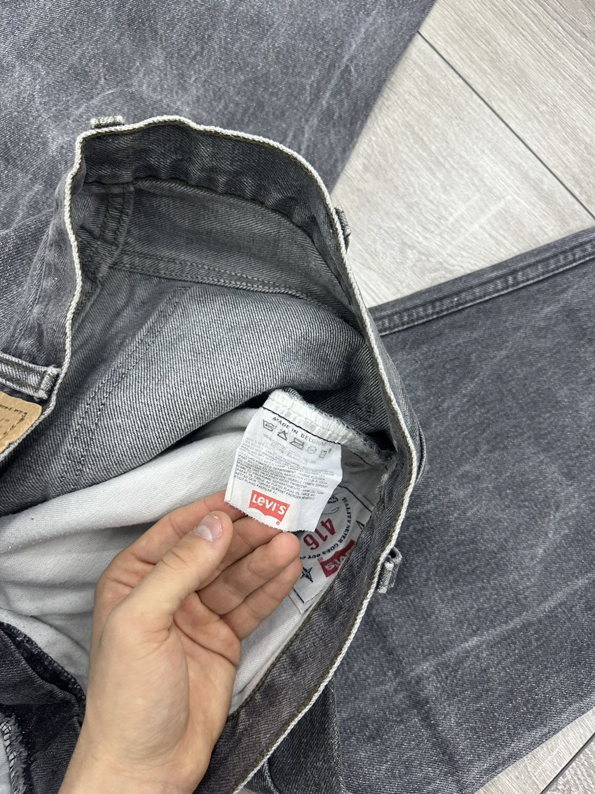 Levi's Levis 80s Orange Tab Made in Belgium Jeans Gray Washed Size US 36 / EU 52 - 9 Thumbnail