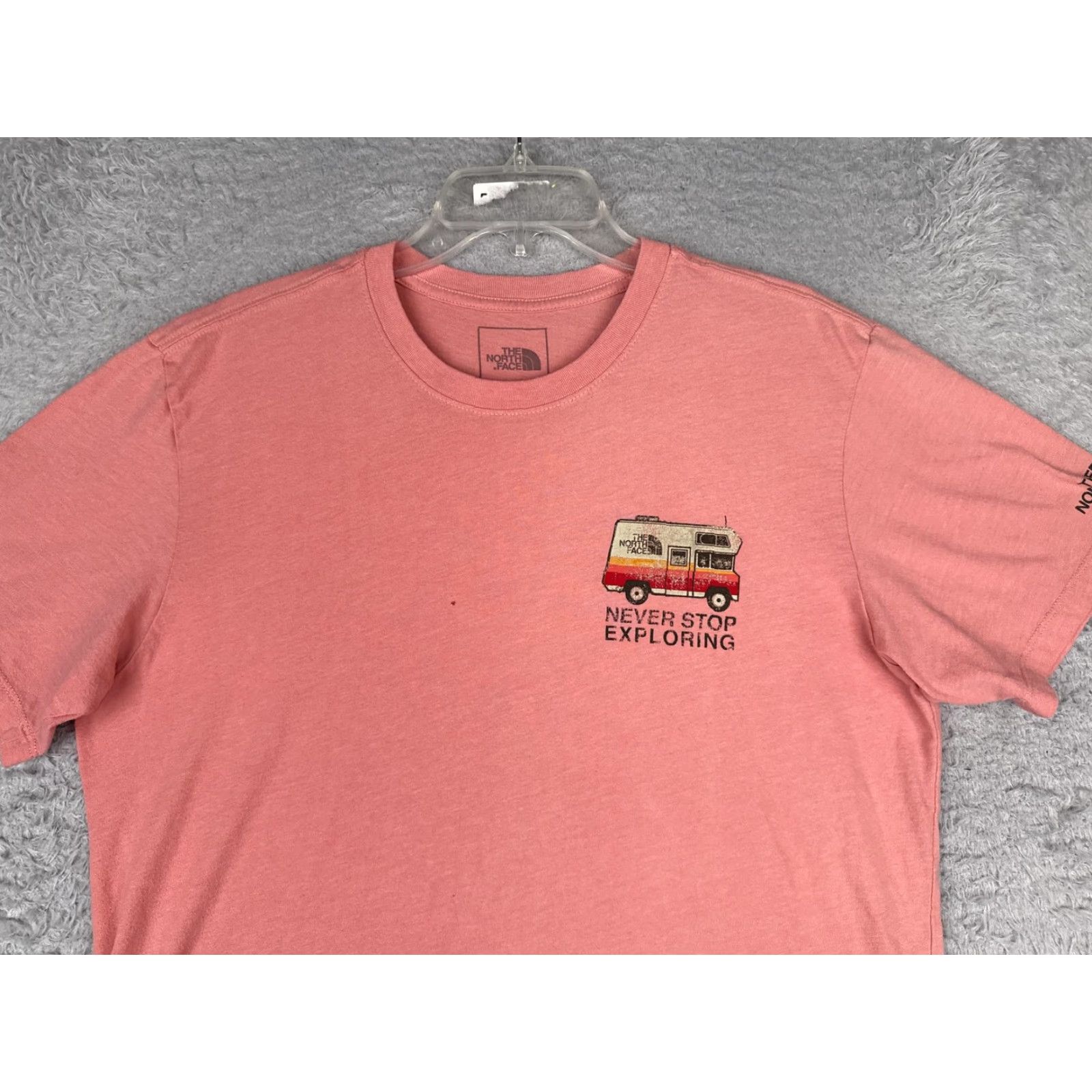 The North Face The North Face Shirt Mens Medium Pink RV Never Stop Exploring Graphic Crew Neck Short Sleeve Tee Size US M / EU 48-50 / 2 - 4 Thumbnail
