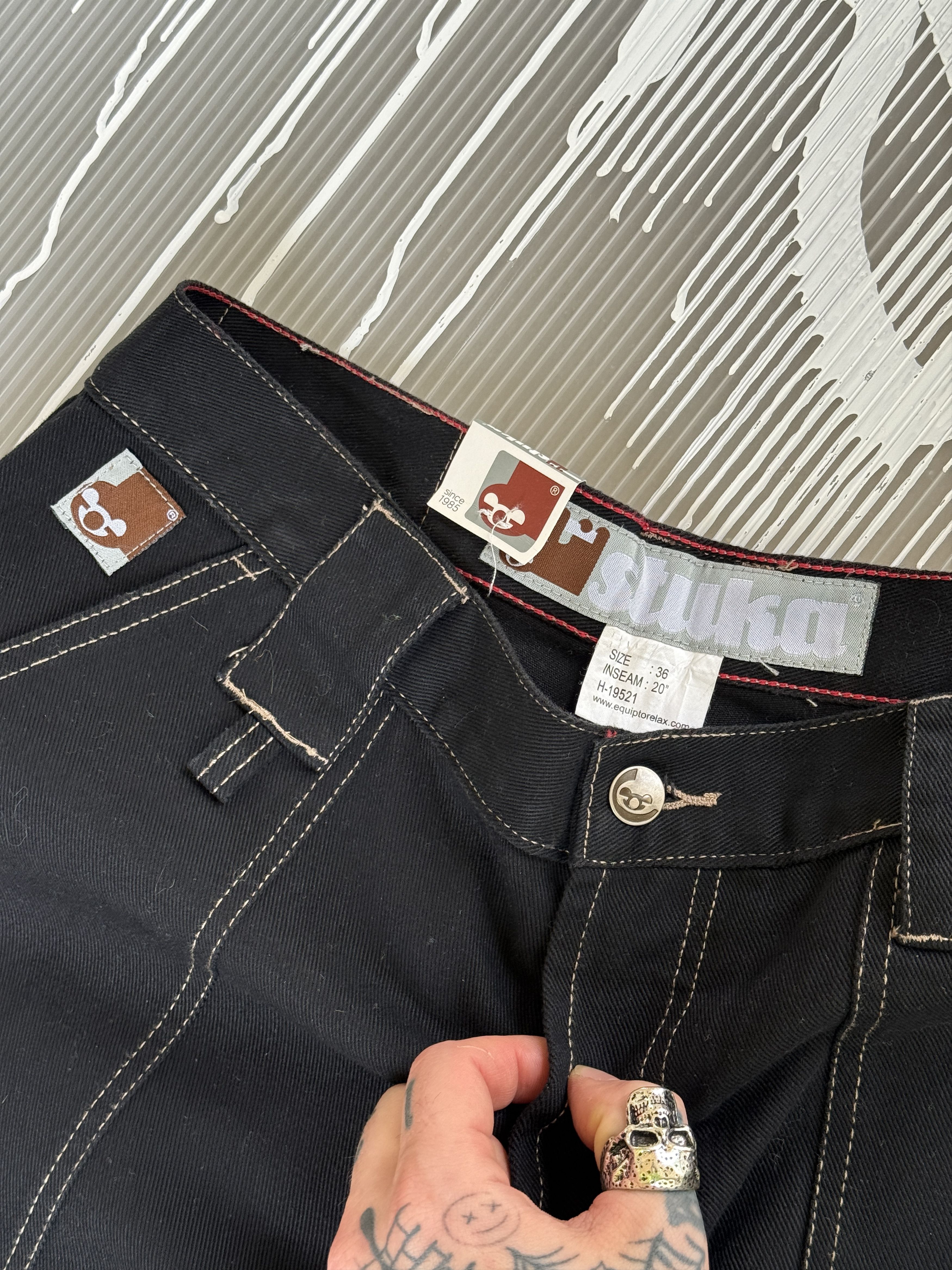 JNCO Stuka black jorts - W36 Size US 36 / EU 52 - 3 Thumbnail
