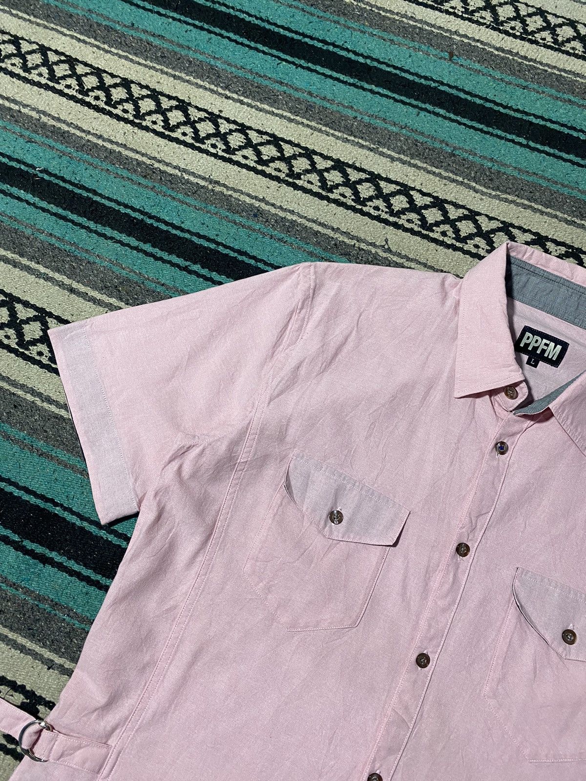 PPFM 2000s PPFM - Pink Side Zipper Shirt Size US L / EU 52-54 / 3 - 5 Thumbnail