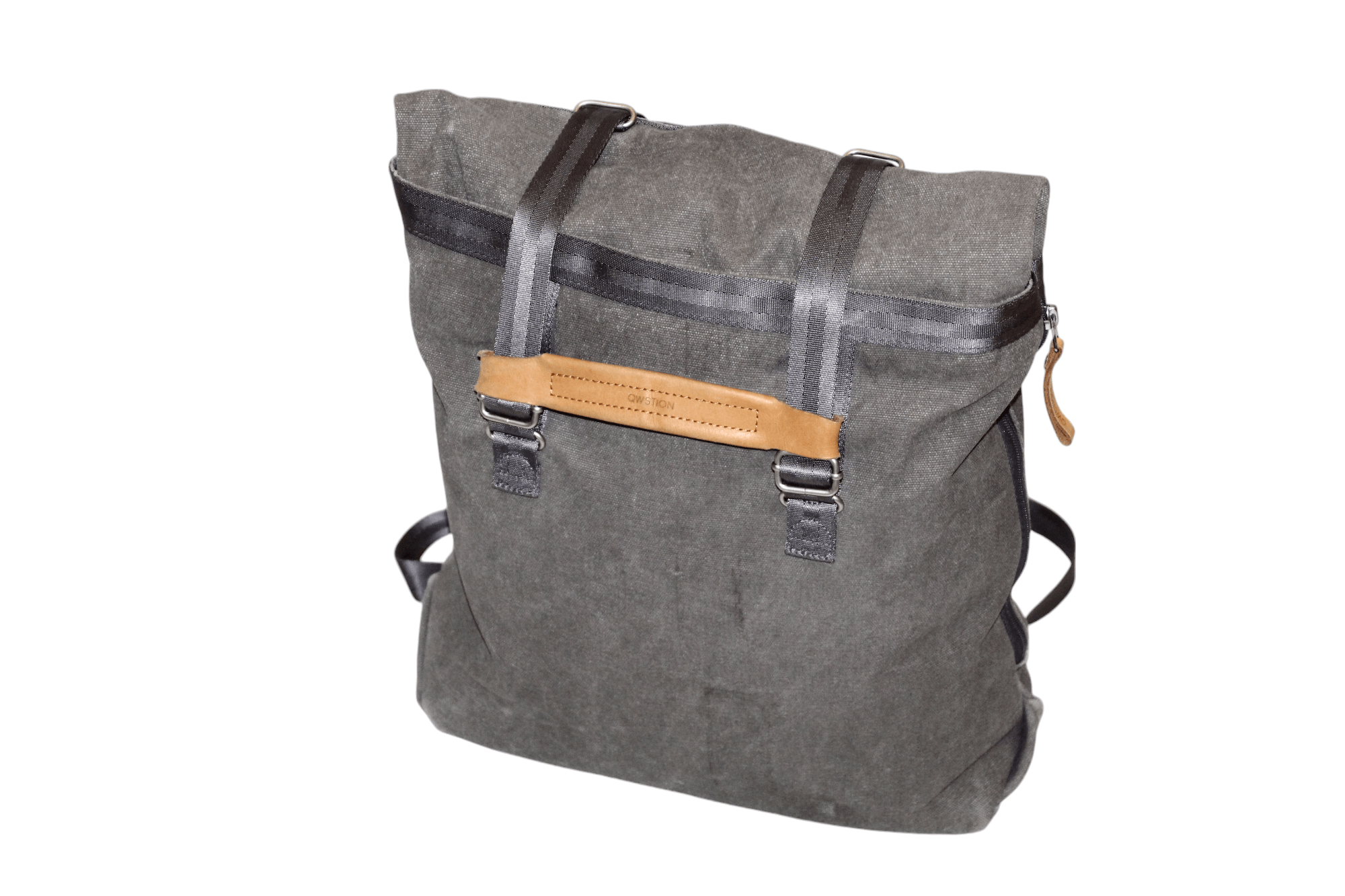 QWSTION Qwstion Canvas Day Tote-Organic Washed Grey. Laptop bag Size ONE SIZE - 9 Thumbnail