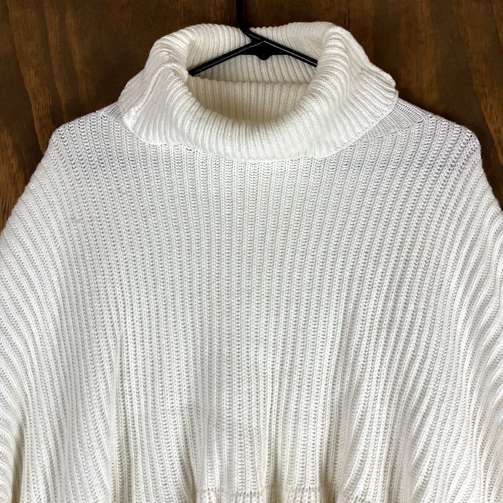 Free People Free People Sweater White Layer Cake Cowl Neck Peplum Cotton Blend Small Women Shirt Size S / US 4 / IT 40 - 2 Thumbnail