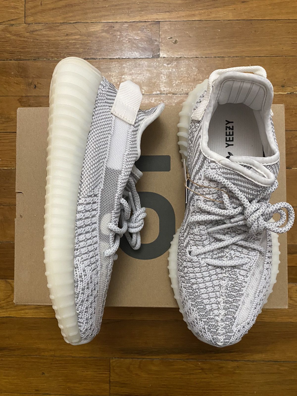 Size Adidas Yeezy Boost 350 V2 Static Grey White Men's