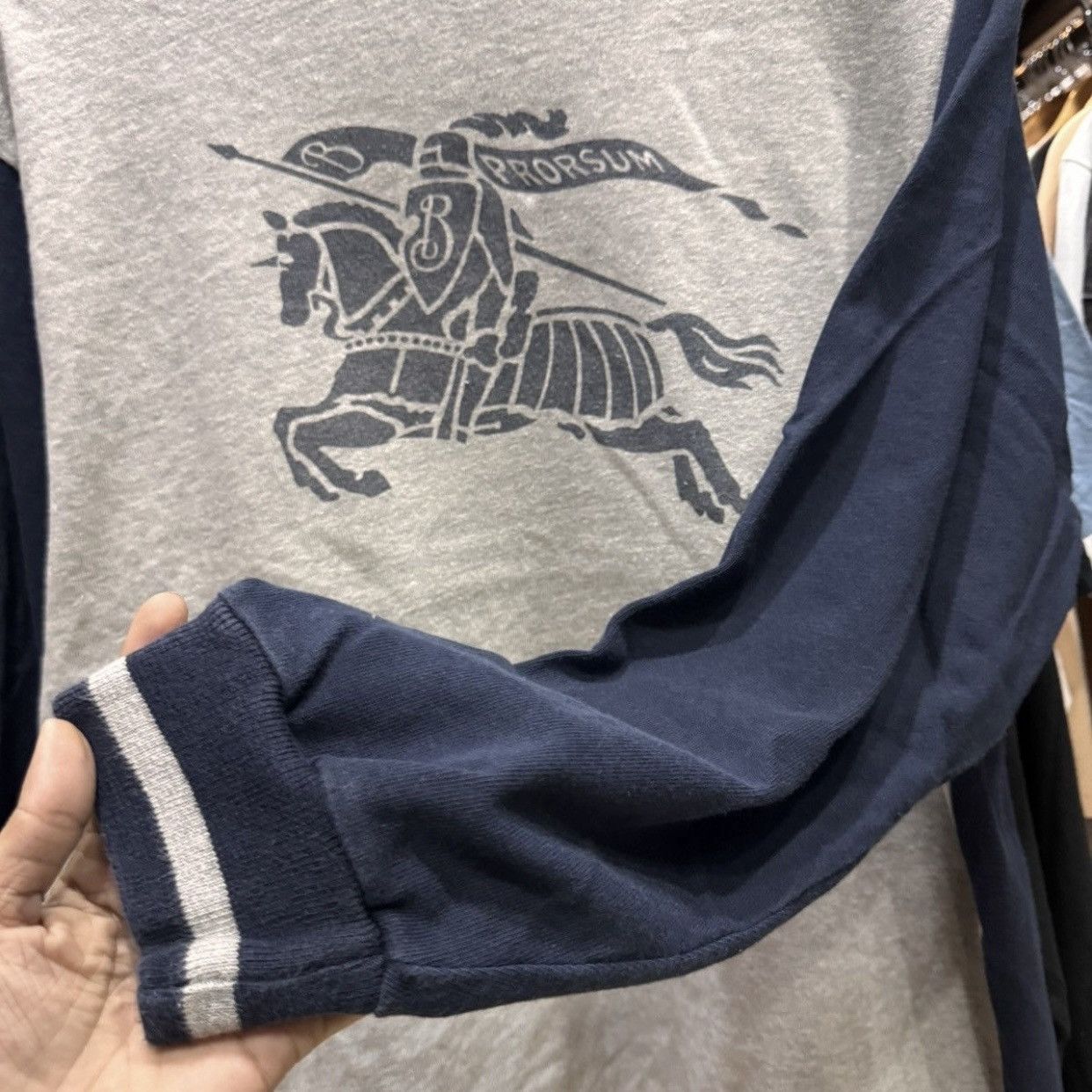 Burberry Vintage Burberrys Prorsum Equestrian Knight BigLogo Crewneck Size US M / EU 48-50 / 2 - 7 Thumbnail
