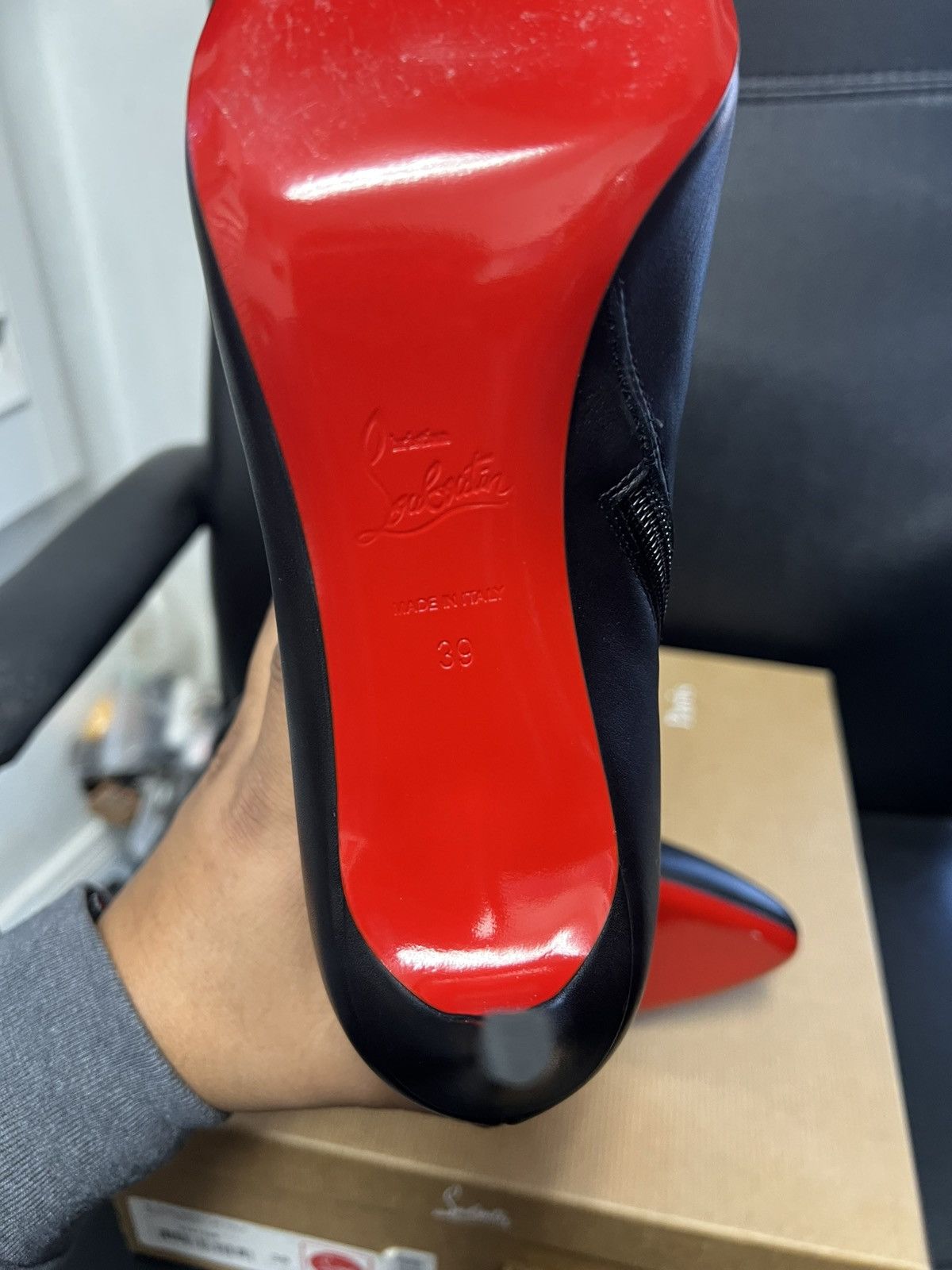 Christian Louboutin Christian Louboutin Size 39 Eloise Booty 85 Calf BLACK Size US 9 / IT 39 - 6 Thumbnail