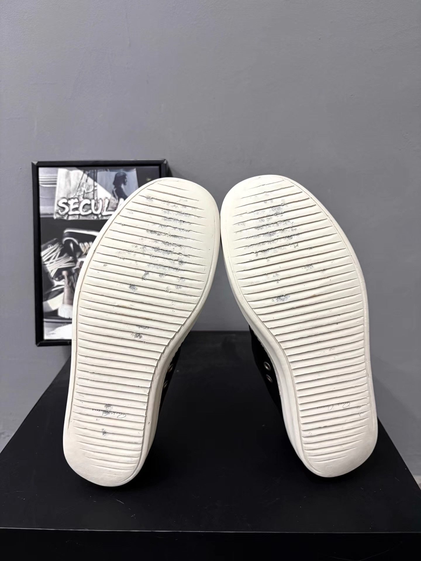 Rick Owens Rick Owens Mainline Leather Sneakers K34 Size US 7.5 / EU 40-41 - 8 Thumbnail