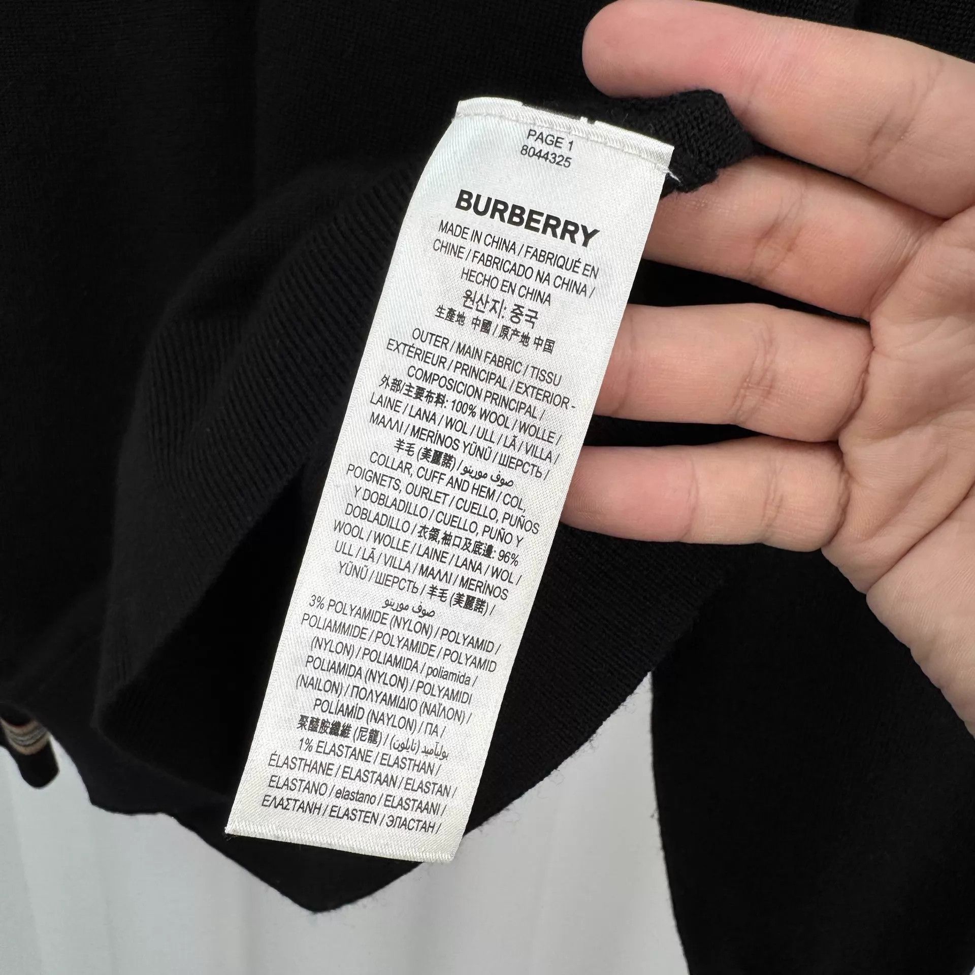 Burberry Burberry half-zip wool cuff stripe knit sweater M 98 new Size M / US 6-8 / IT 42-44 - 6 Thumbnail