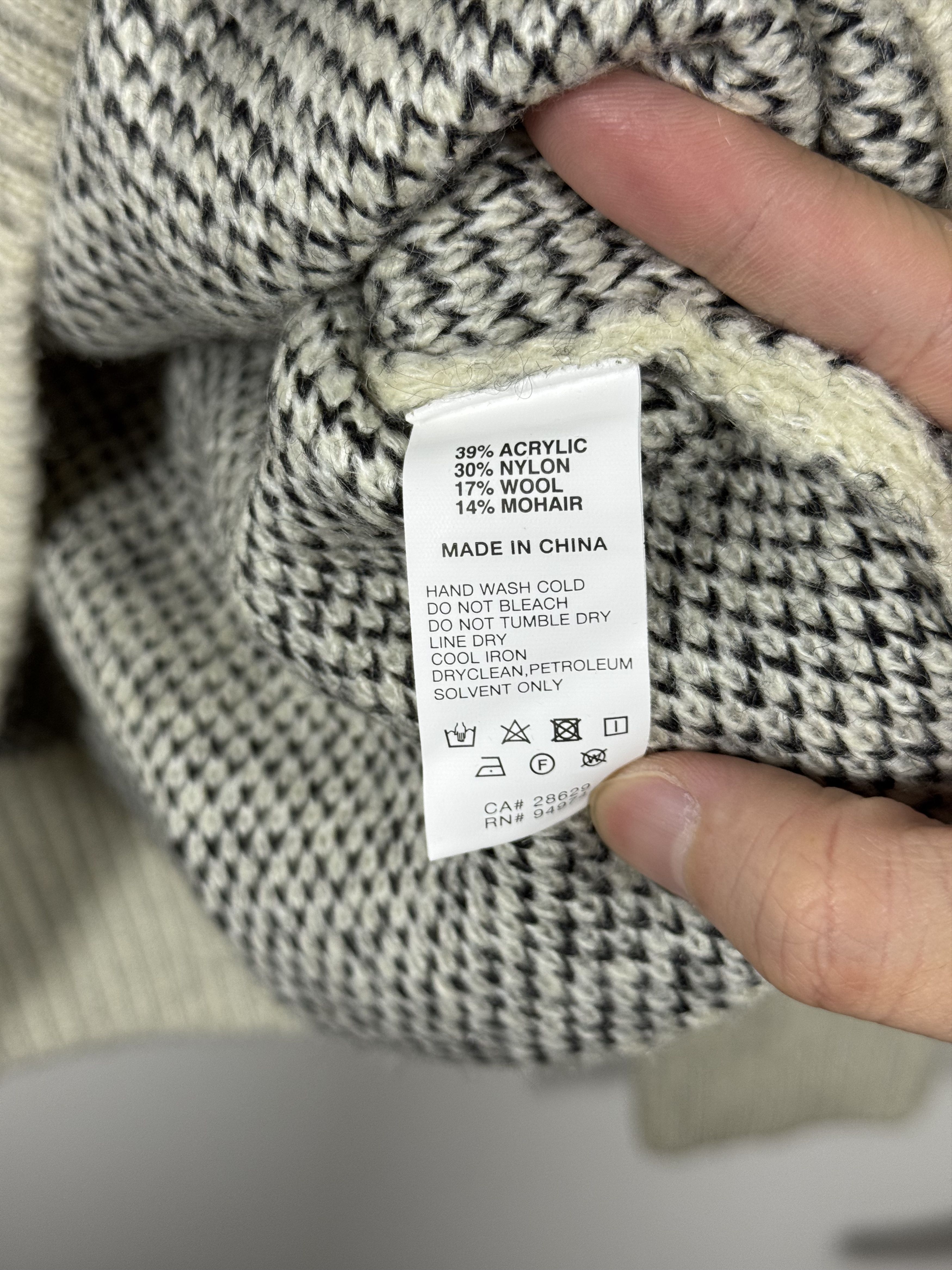 Stussy 8 Ball Brushed Mohair Sweater Cream XL Size US XL / EU 56 / 4 - 6 Thumbnail