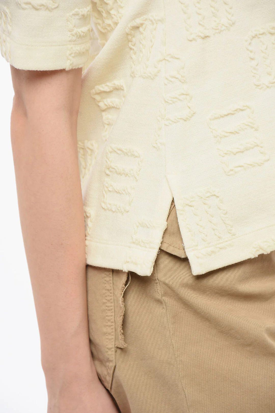 Ambush Design og1mm0426 Crewneck T-Shirt in Beige Size L / US 10 / IT 46 - 3 Thumbnail
