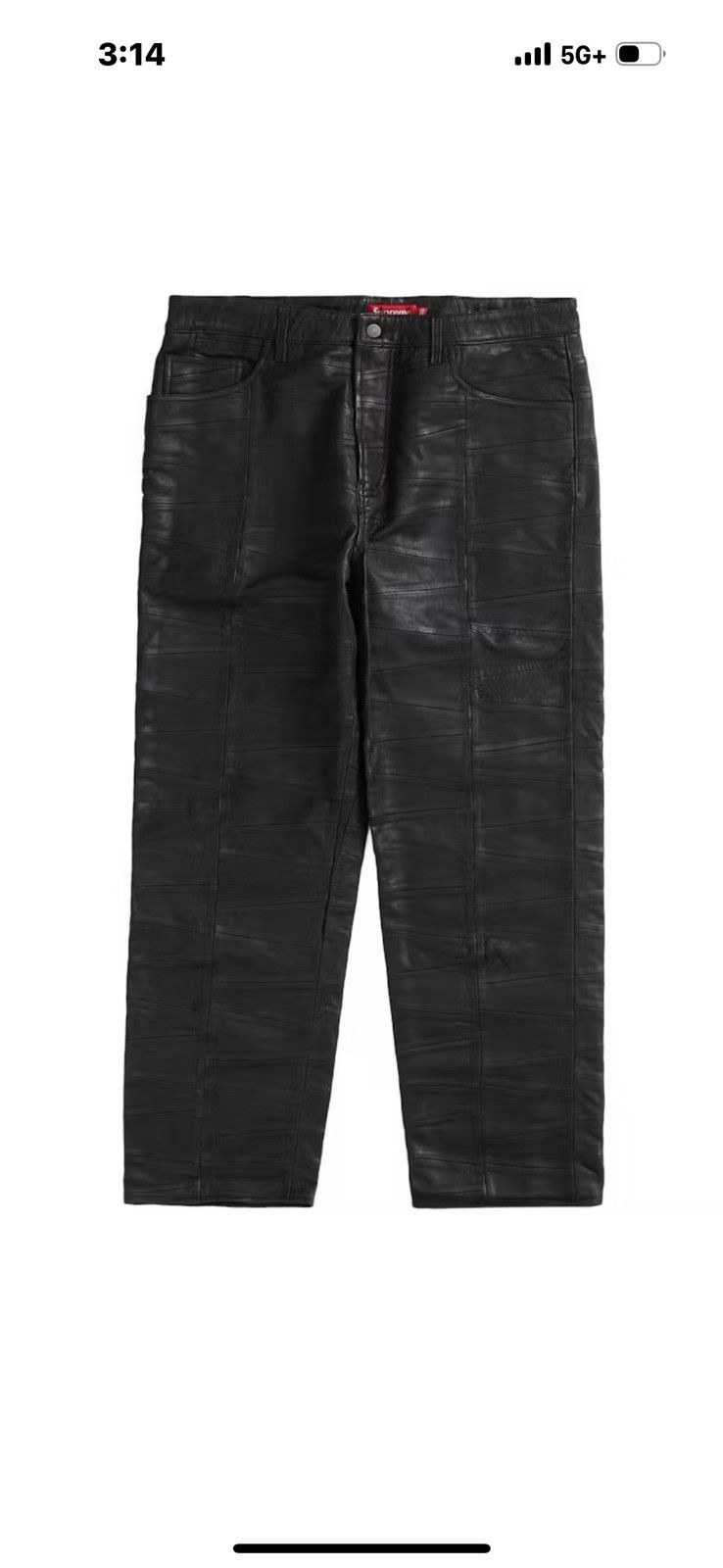 Supreme Supreme Patchwork Leather 5-Pocket Jean Size US 38 / EU 54 - 1 Thumbnail