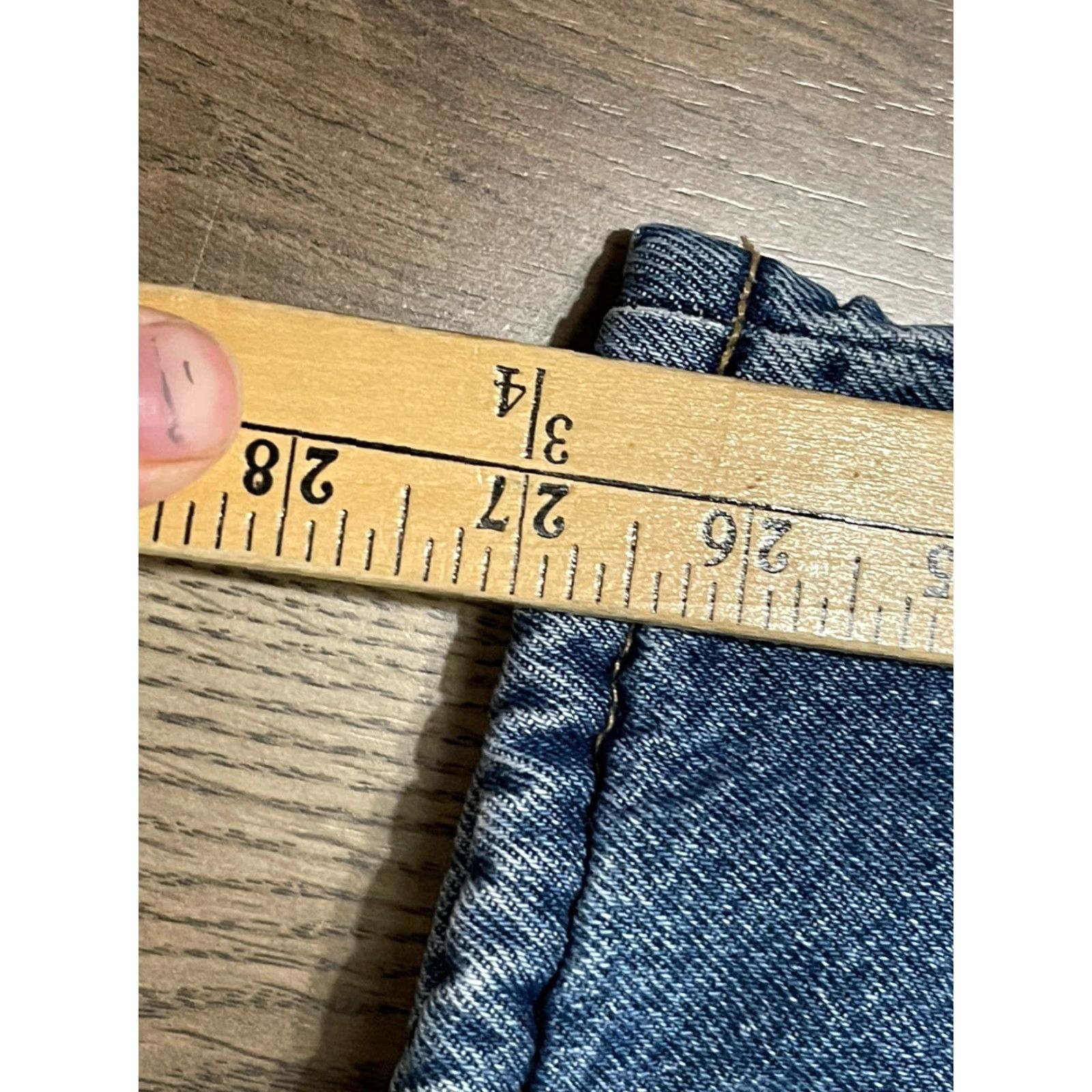 Wrangler Wrangler Jeans Men's 34x30 Blue Denim Straight Pockets Regular Waist 30in Front Size US 34 / EU 50 - 4 Thumbnail