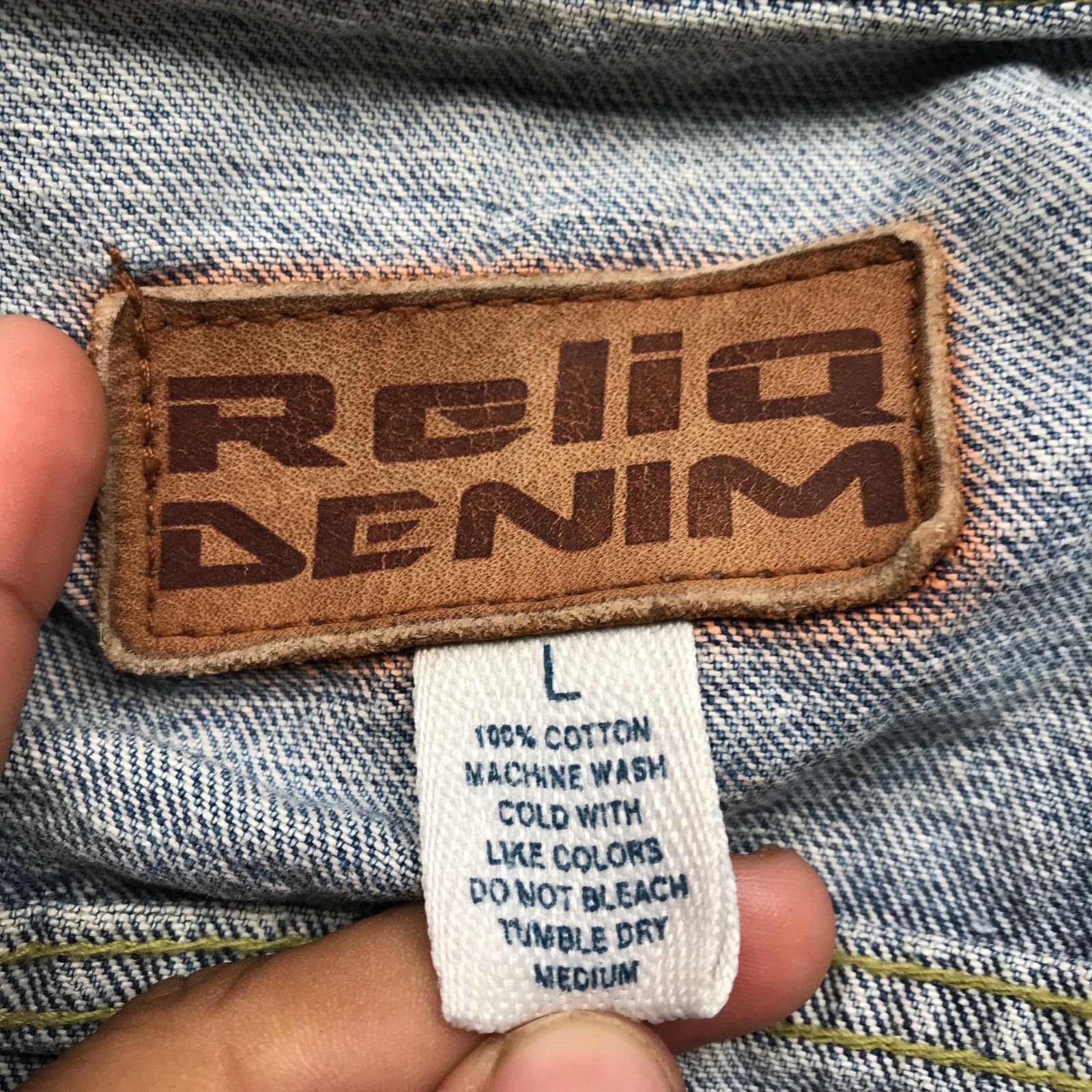 Other Vintage Reliq Denim Trucker Jacket Women's Large Size US L / EU 52-54 / 3 - 3 Thumbnail