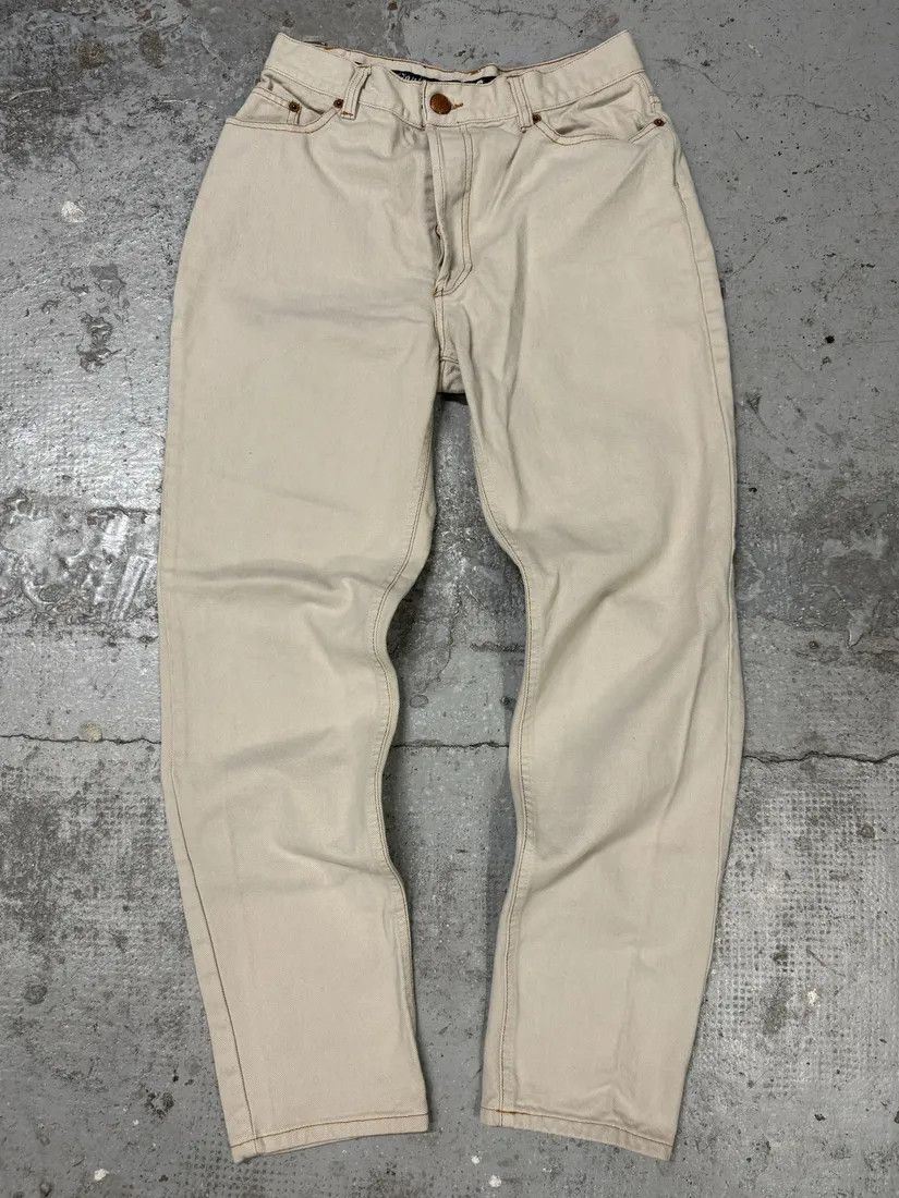 Jean Paul Gaultier × Vintage 2000s Jean Paul Gaultier Minimalist Beige Pants Size 25" / US 0 / IT 36 - 1 Thumbnail