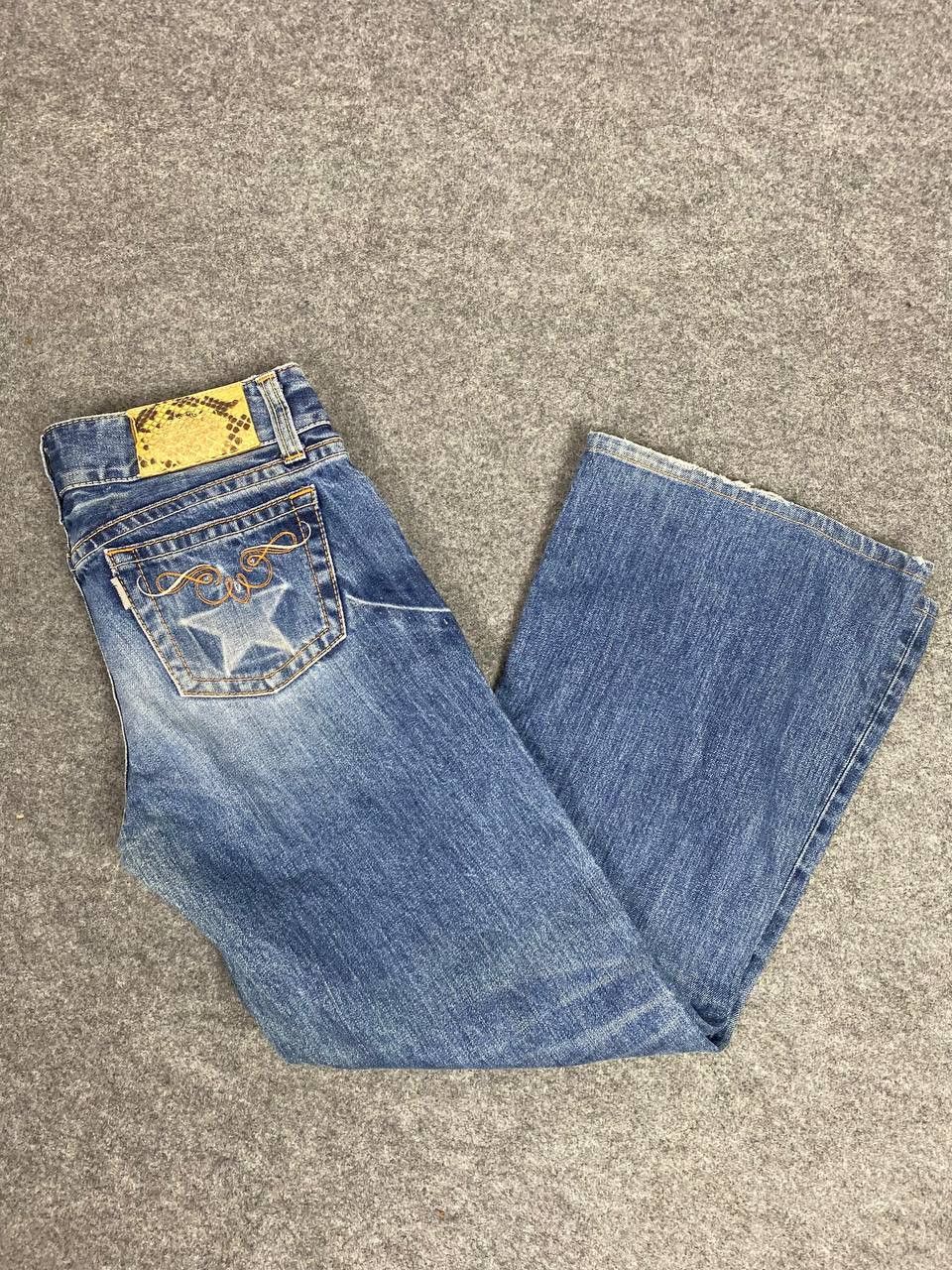 Japanese Brand vintage kari ang jeans bootcut flare denim Size 32" / US 10 / IT 46 - 2 Thumbnail