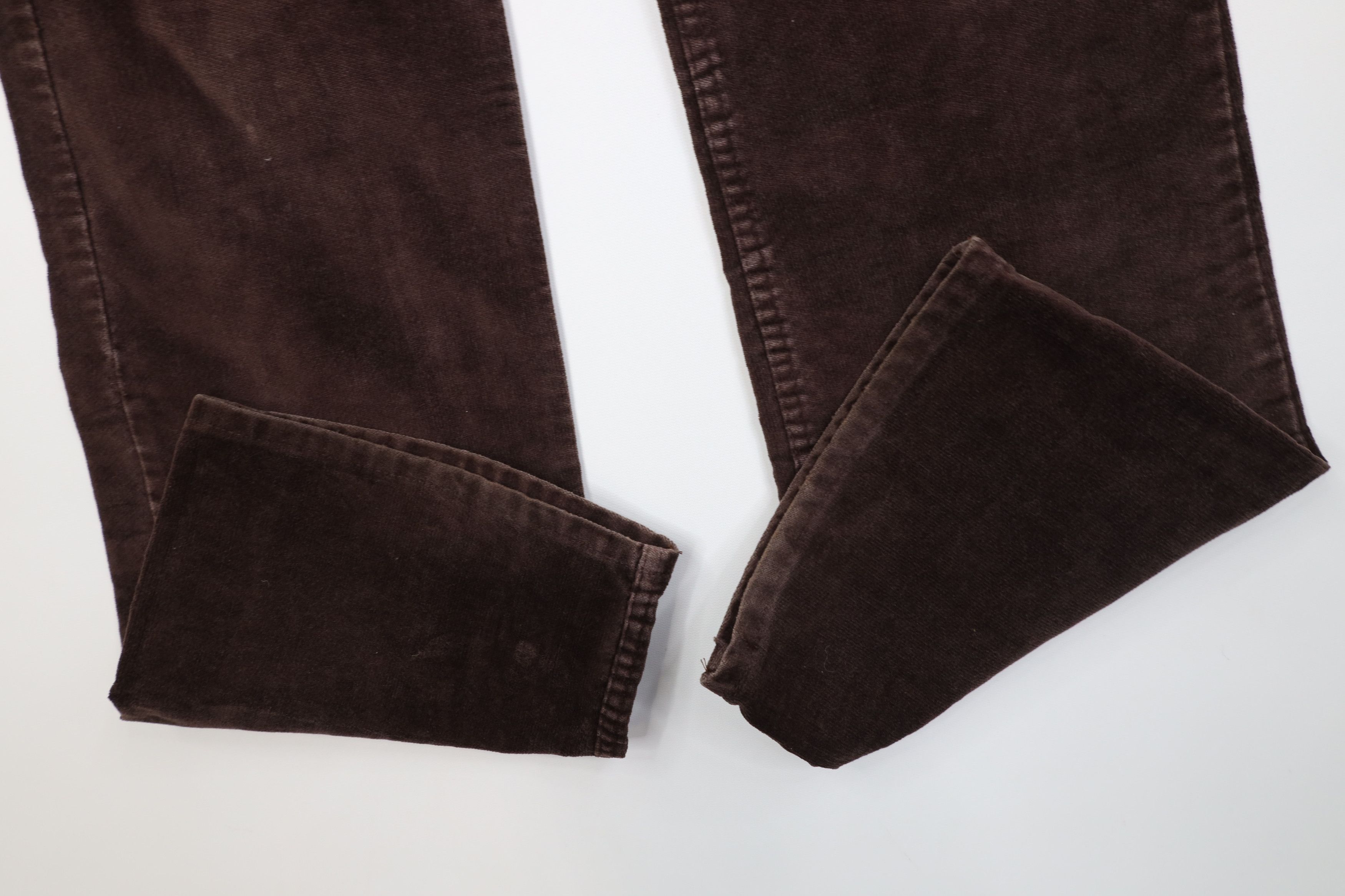Levi's Vintage 70s Levis Velour Corduroy Wide Leg Pants Brown USA Size US 30 / EU 46 - 5 Thumbnail