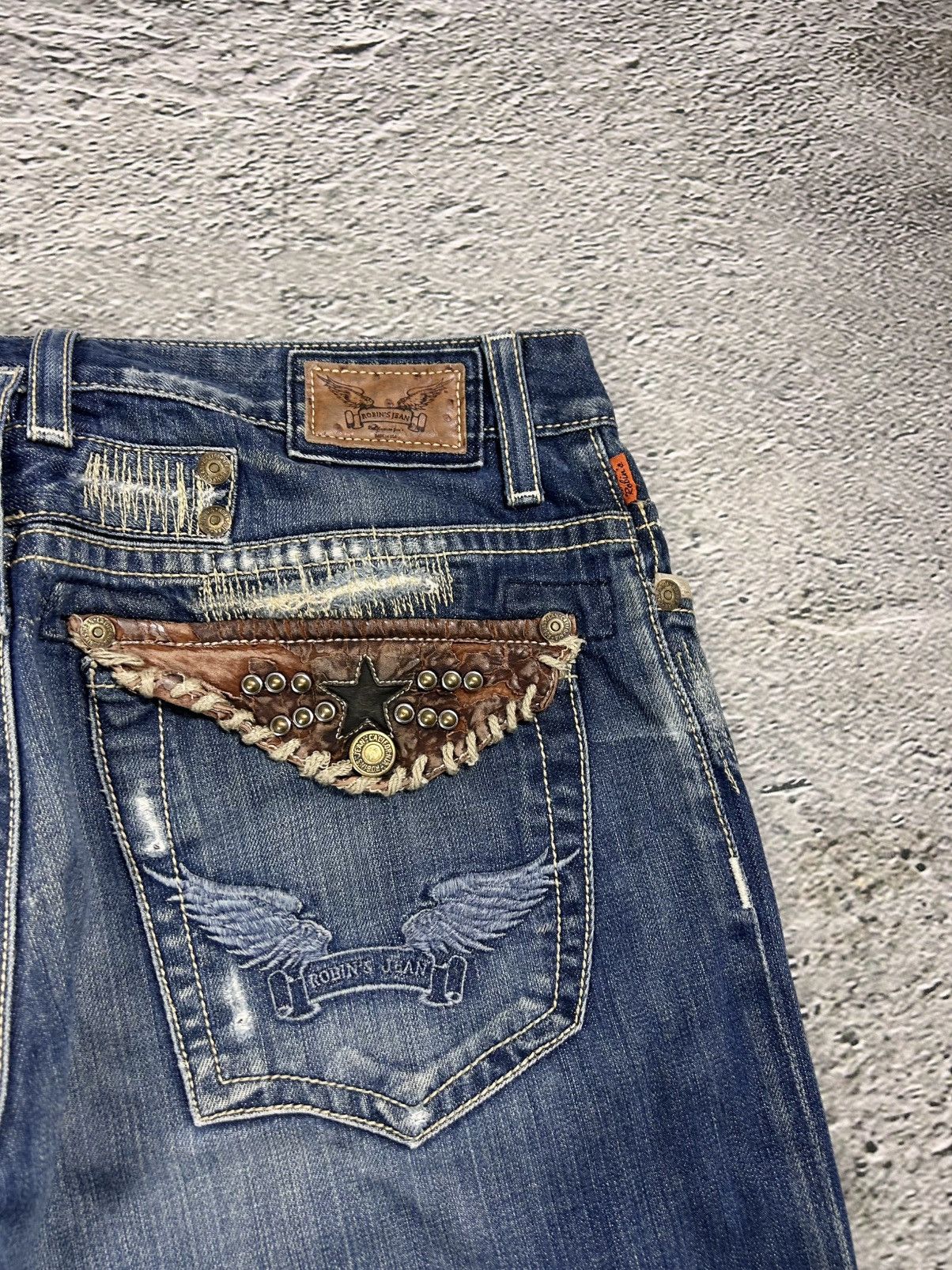 Robins Jeans Robins jeans blue jeans straight Y2K blue brown Size US 34 / EU 50 - 2 Thumbnail