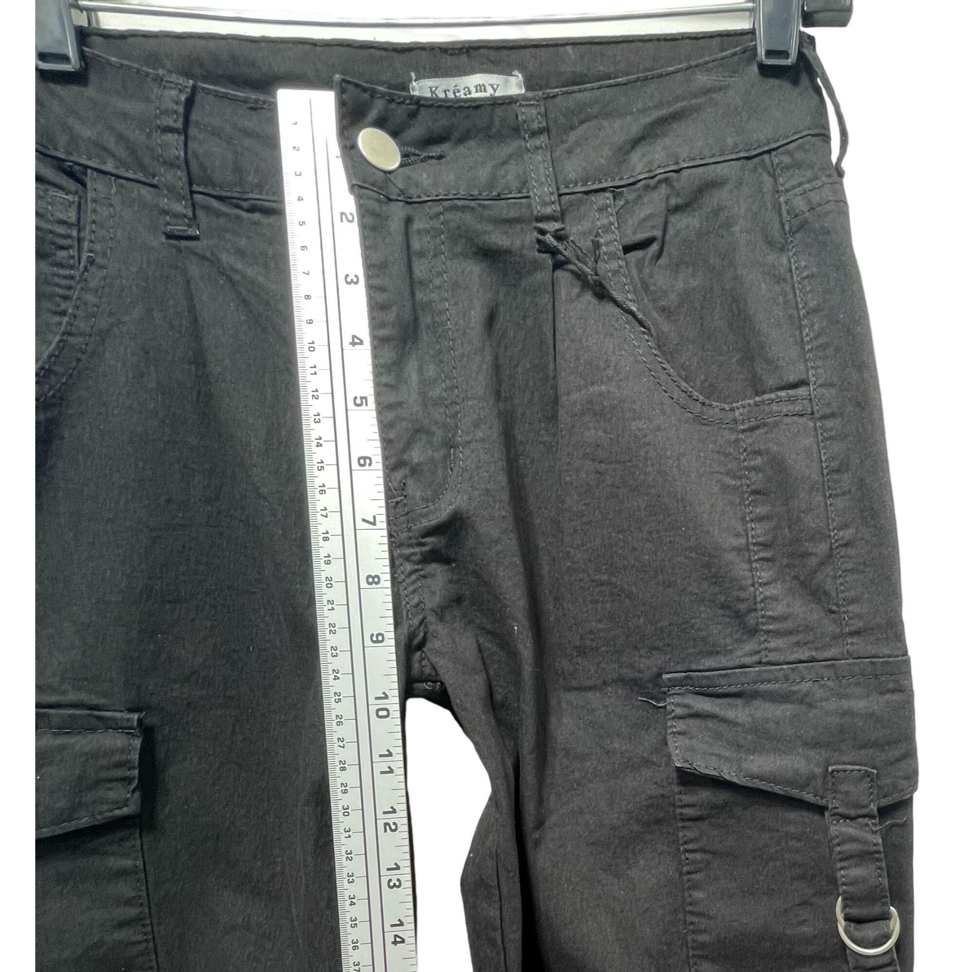 Other Kreamy - Women's Cozy Cargo Jogger Pants With Multi Pockets Size 29" - 5 Thumbnail