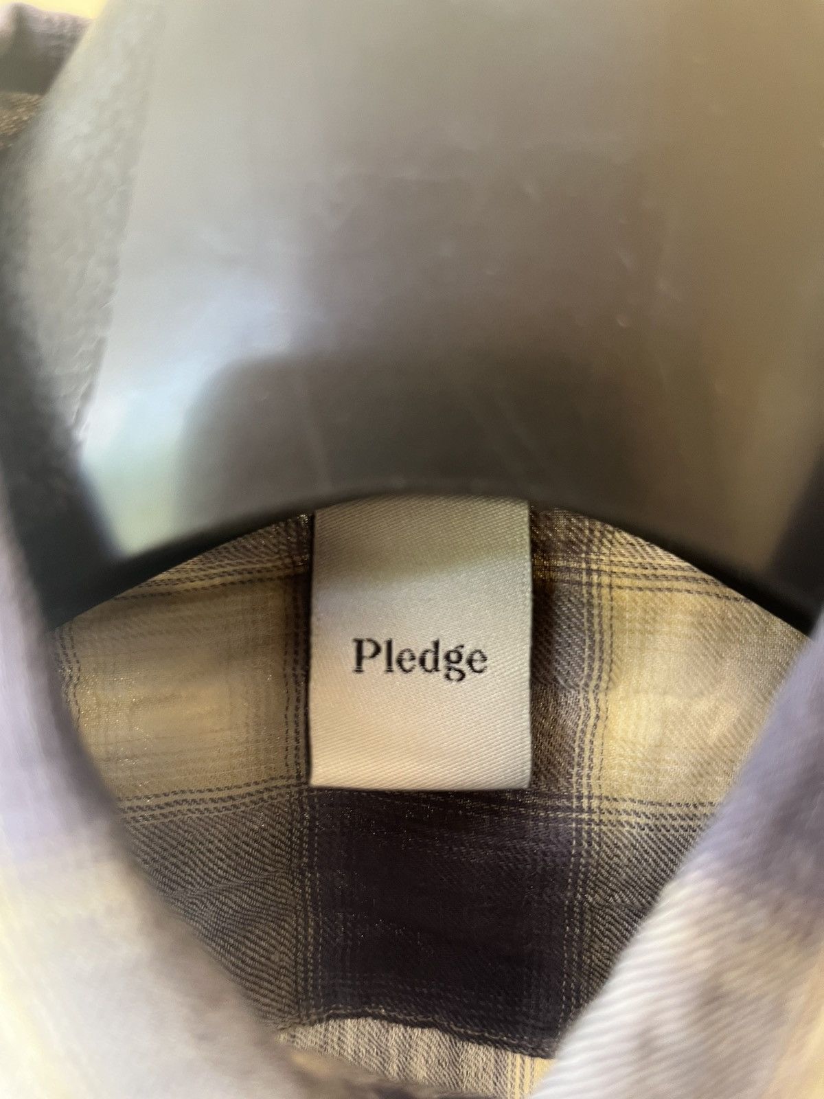 Japanese Brand × Pledge Plaid grey wrinkle shirt Size US S / EU 44-46 / 1 - 11 Thumbnail