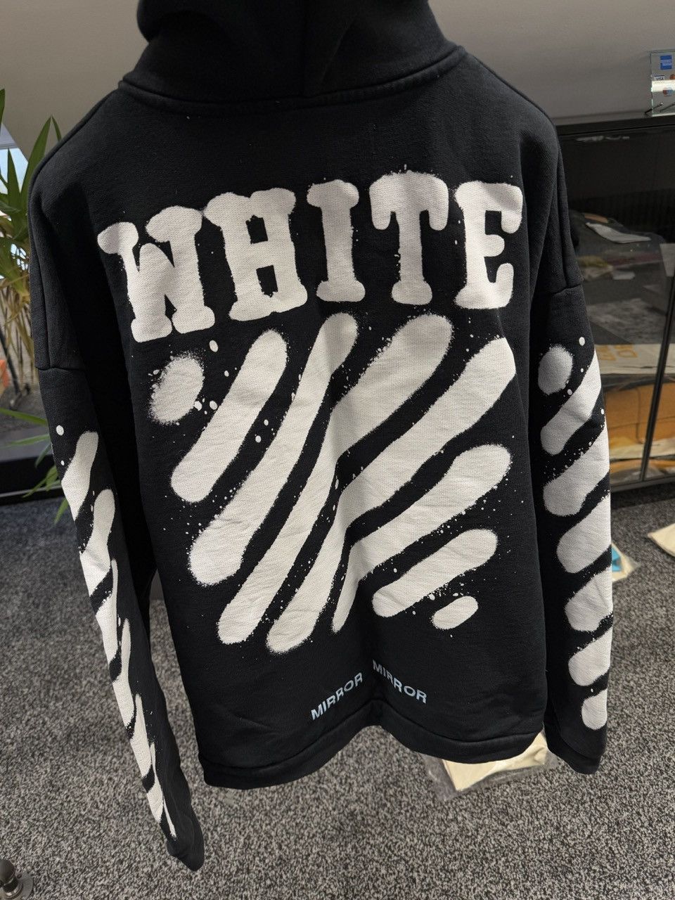 Off-White Diag Spray Oversized Hoodie Size US S / EU 44-46 / 1 - 3 Thumbnail