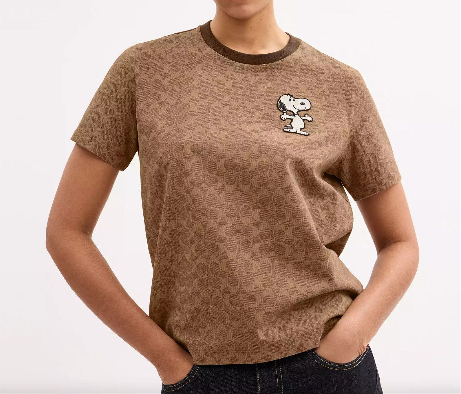 Coach Peanuts Snoopy Signature Classic T-Shirt In Organic Cotton Size M / US 6-8 / IT 42-44 - 9 Thumbnail