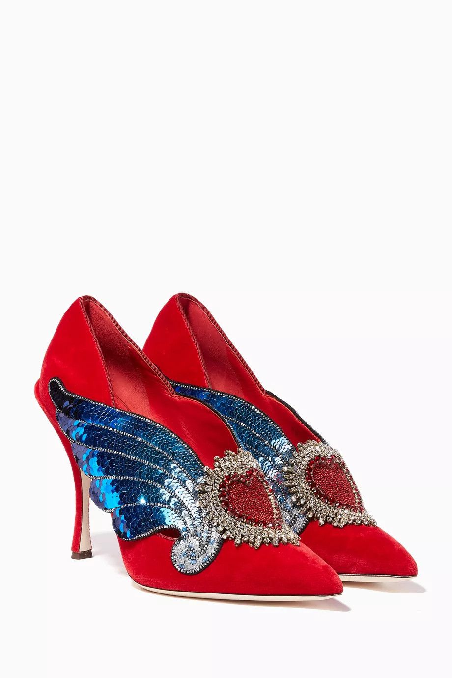 Dolce & Gabbana o1y0925 Stiletto Heel Pumps in Red Size US 8.5 / IT 38.5 - 1 Thumbnail