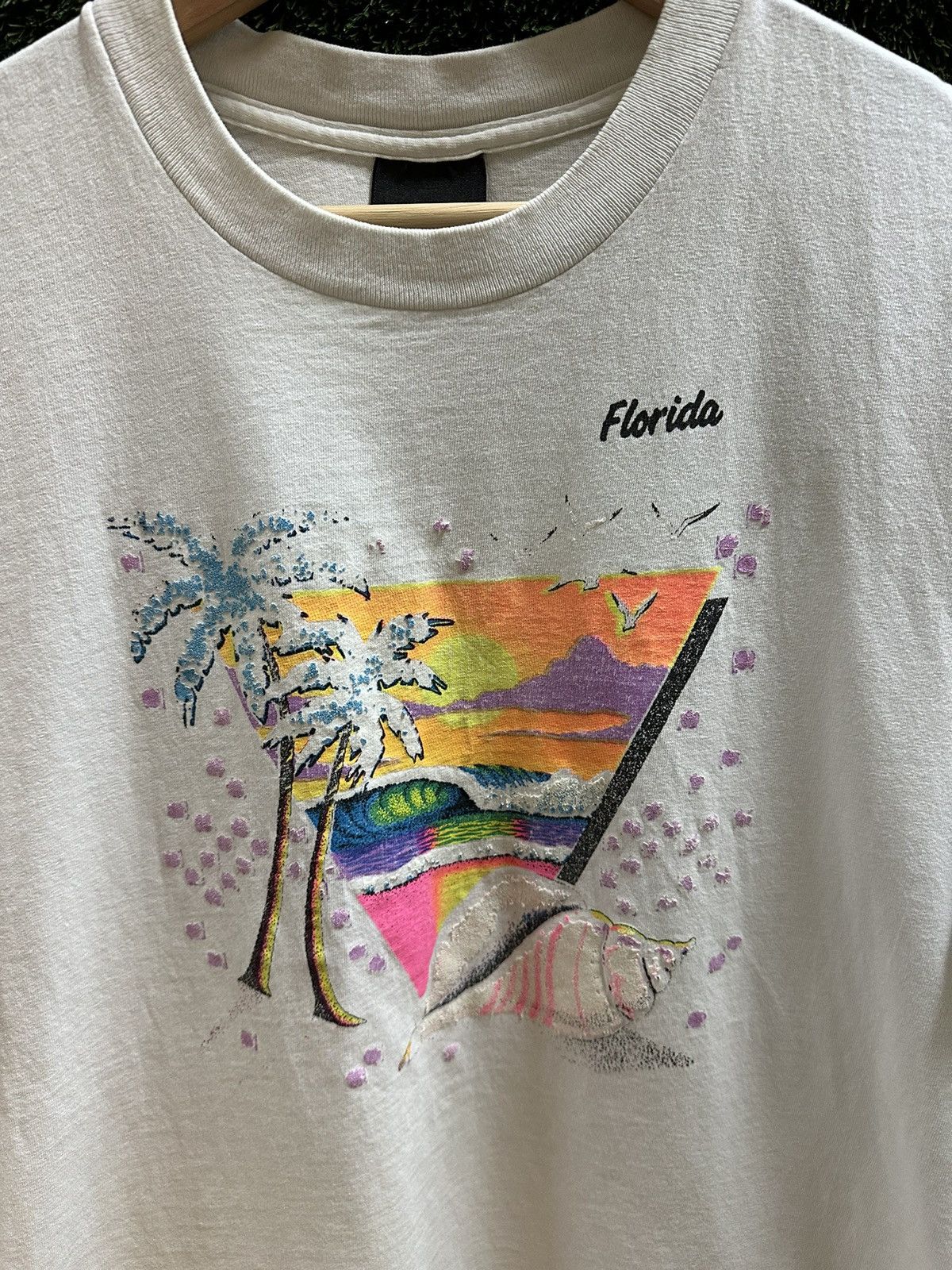 Vintage Vintage 1980s Florida Ocean T-shirt Size XL Size US XL / EU 56 / 4 - 4 Thumbnail