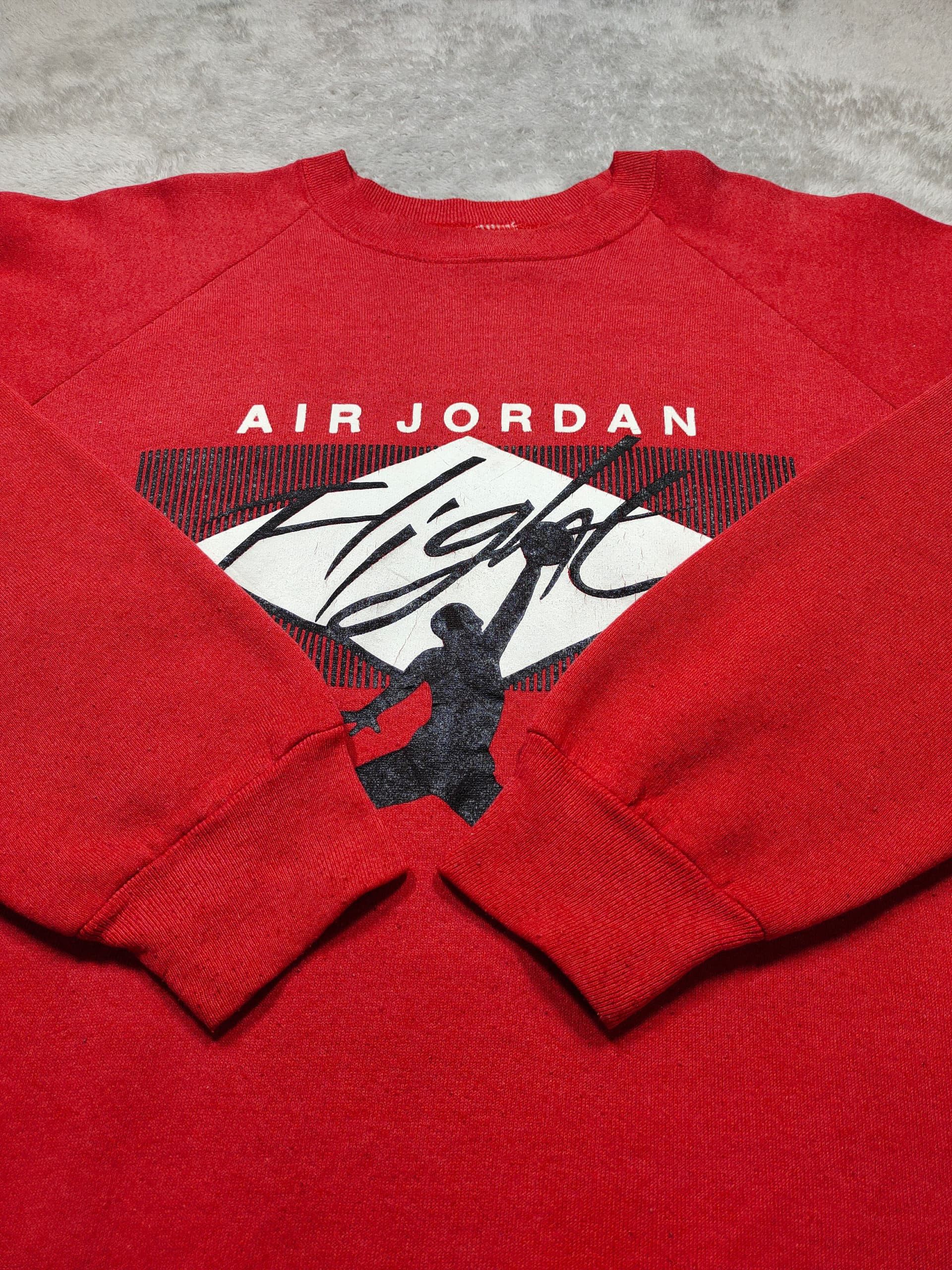 Fruit Of The Loom × Nike × Vintage VINTAGE FRUIT OF THE LOOM AIR JORDAN FLIGHT NIKE SWEATSHIRT Size US L / EU 52-54 / 3 - 5 Thumbnail