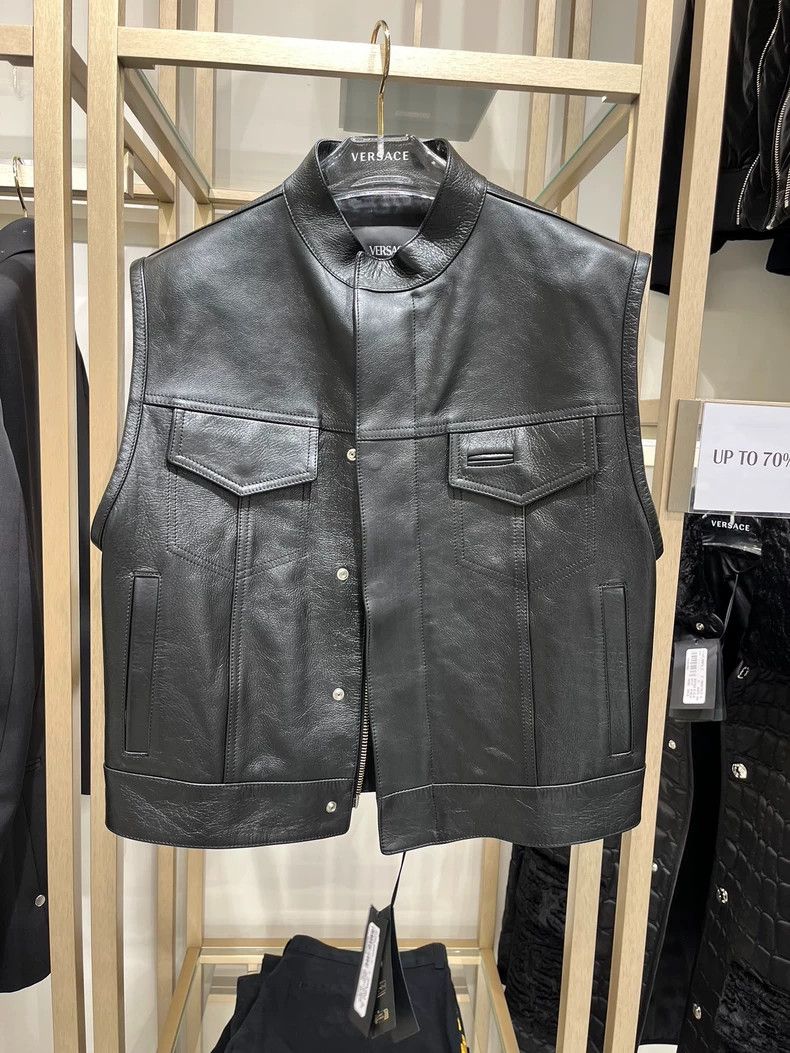 Versace Versace Men's cowhide vest Size US M / EU 48-50 / 2 - 1 Thumbnail