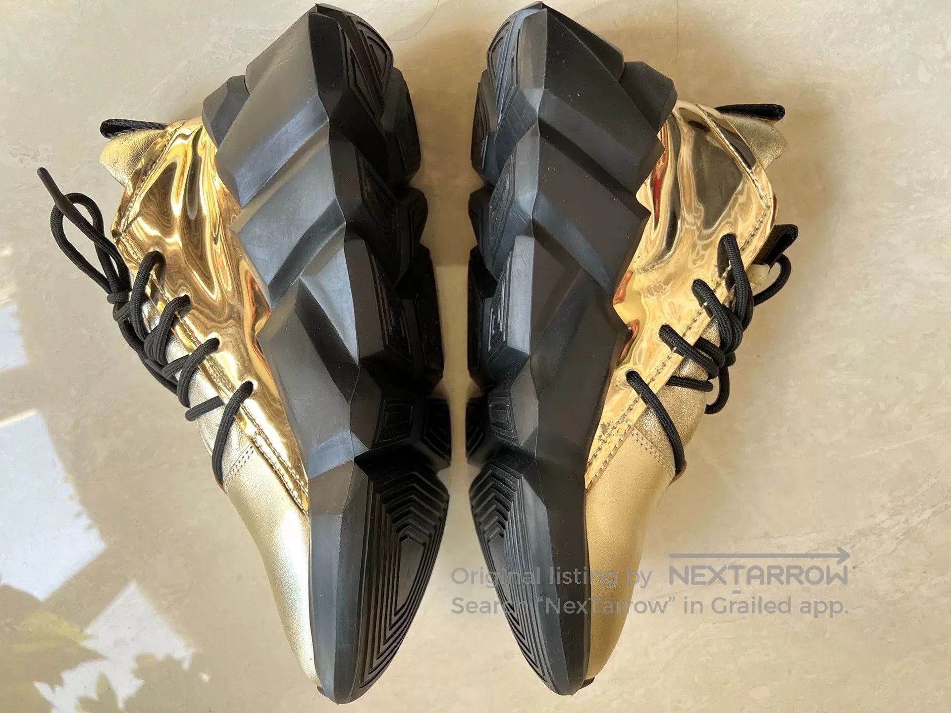 Japanese Brand UN United Nude Men's Gold Limited Casual Shoes. Size US 8 / EU 41 - 3 Thumbnail