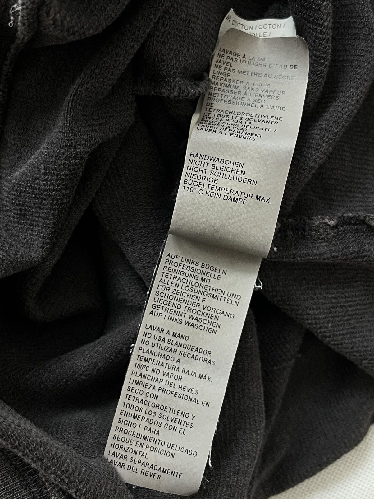Yeezy YEEZY Season 5 Washed Dark Grey Blank Boxy Fit Crewneck Size US L / EU 52-54 / 3 - 18 Thumbnail