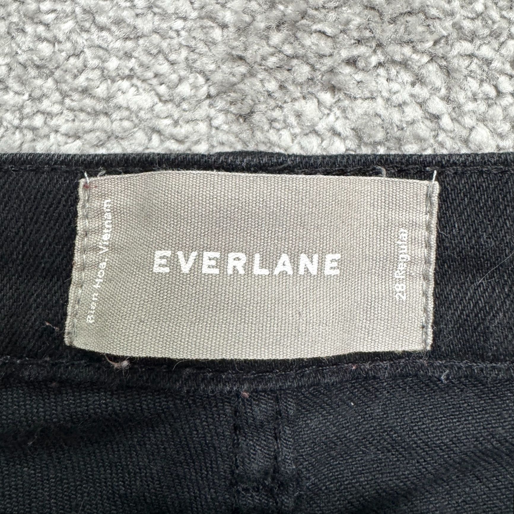 Everlane Everlane Jeans The High Rise Straight Leg Denim Mens 28 Regular Black Dark Wash 5-Pocket Stretch City Streetwear Mens Size 28" / US 6 / IT 42 - 5 Thumbnail