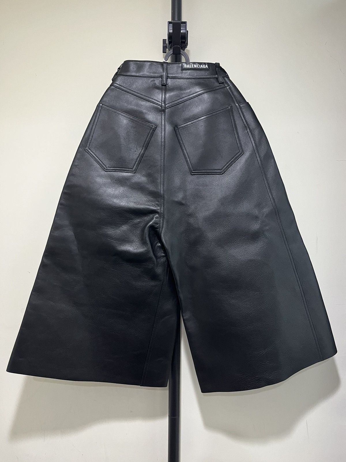 Balenciaga Balenciaga Leather Pants Trousers Size US 34 / EU 50 - 3 Thumbnail