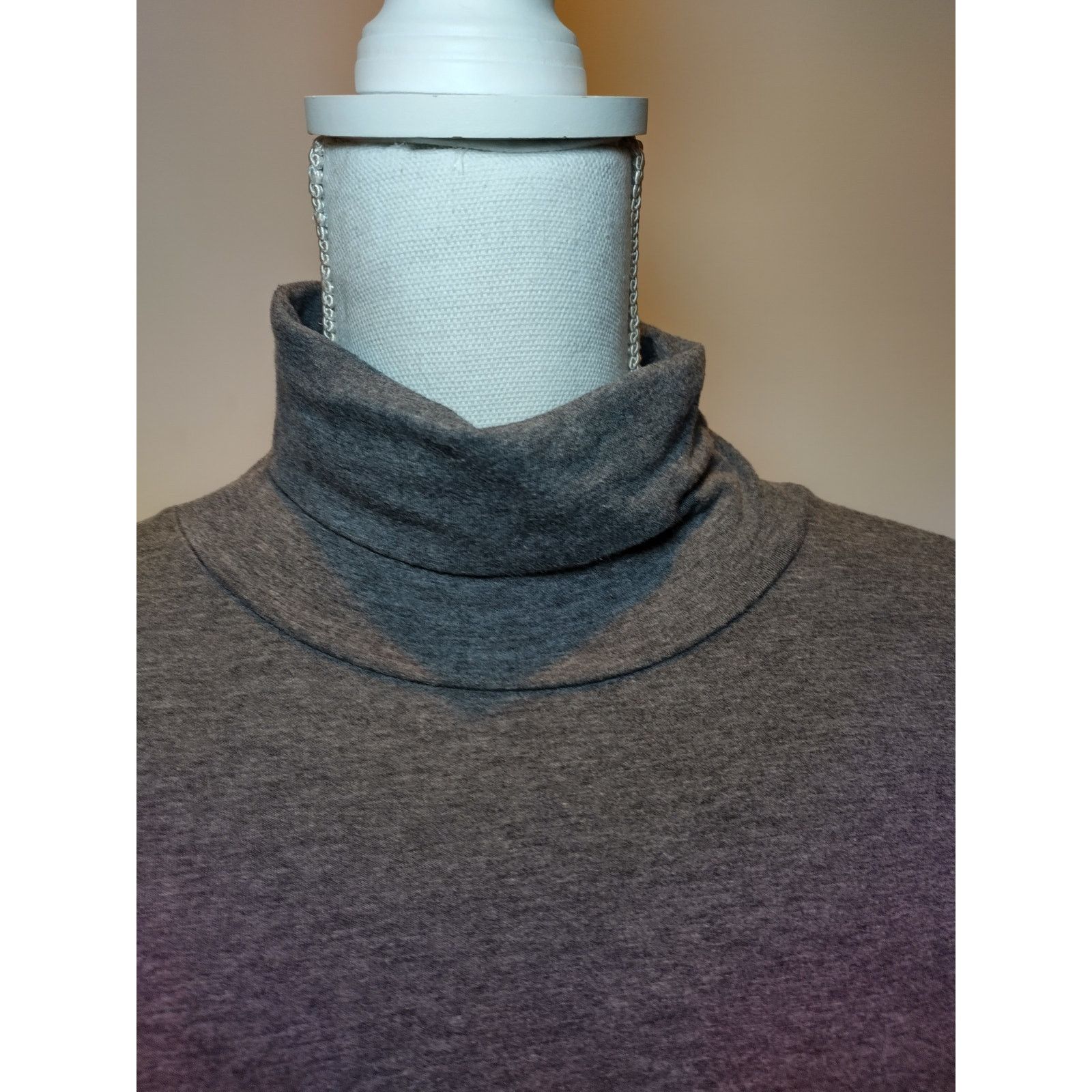 Lands' End Lands' End Turtleneck Top Long Sleeve Pullover Heather Gray Size S / US 4 / IT 40 - 3 Thumbnail