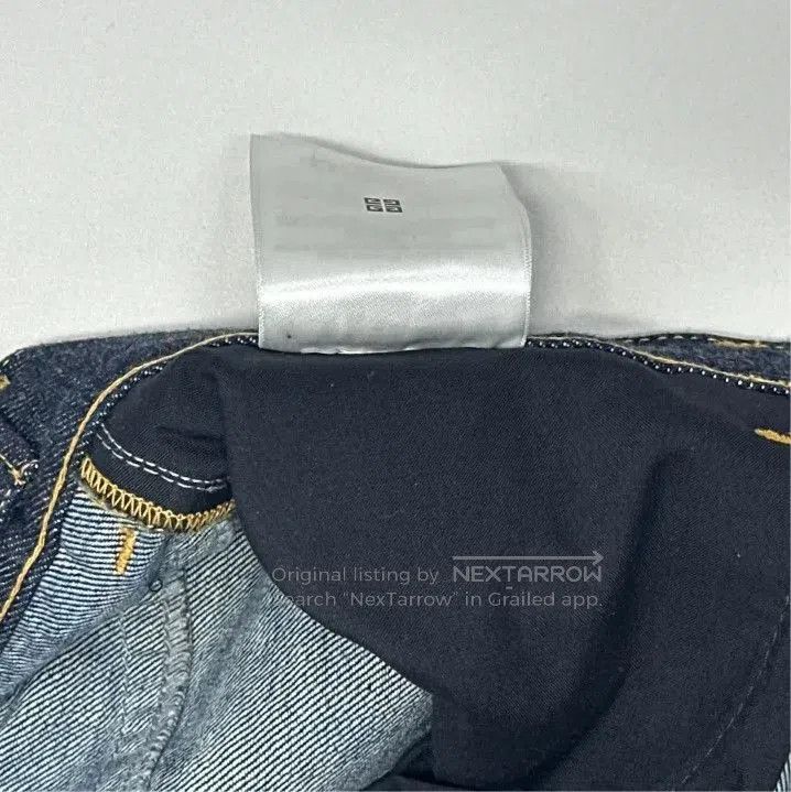 Givenchy Givenchy SS24 Men's Solid Button Mid-Rise Straight Jeans. Size US 31 - 2 Thumbnail