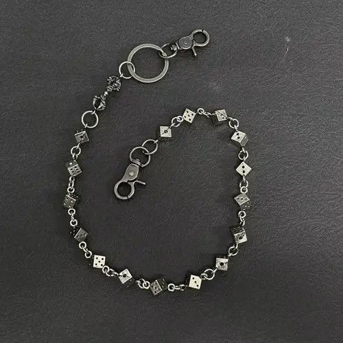 VIBE Vintage Punk Dice Gothic Wallet Chain Pant Waist Size ONE SIZE - 5 Thumbnail
