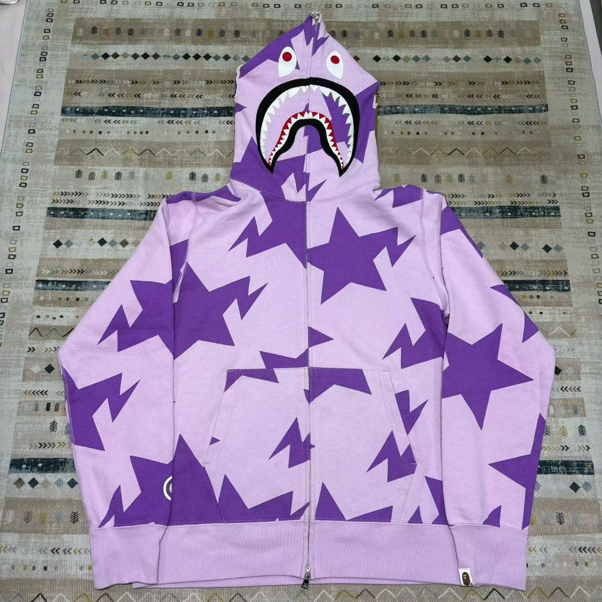 Bape CAMO SHARK FULL ZIP HOODIE Size US L / EU 52-54 / 3 - 1 Thumbnail