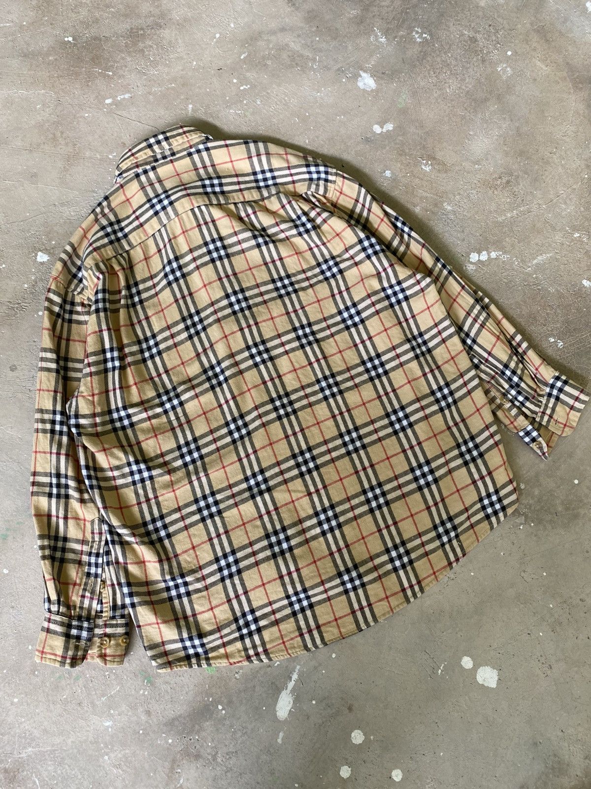 Japanese Brand Arnie Rogan Nova Check Flannel Overshirt Beige Size US M / EU 48-50 / 2 - 7 Thumbnail