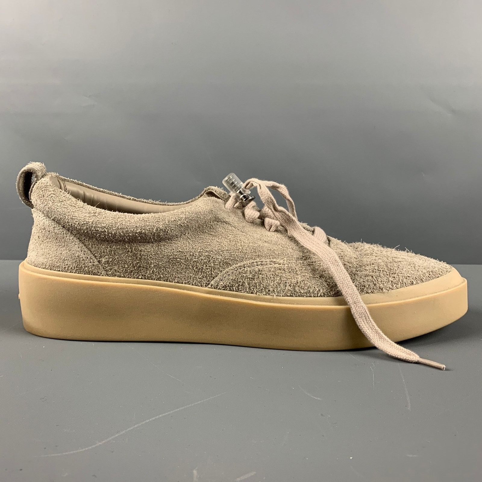 Fear of God FEAR OF GOD Size 11 Grey Textured Suede Lace Up Sneakers Size US 11 / EU 44 - 2 Thumbnail