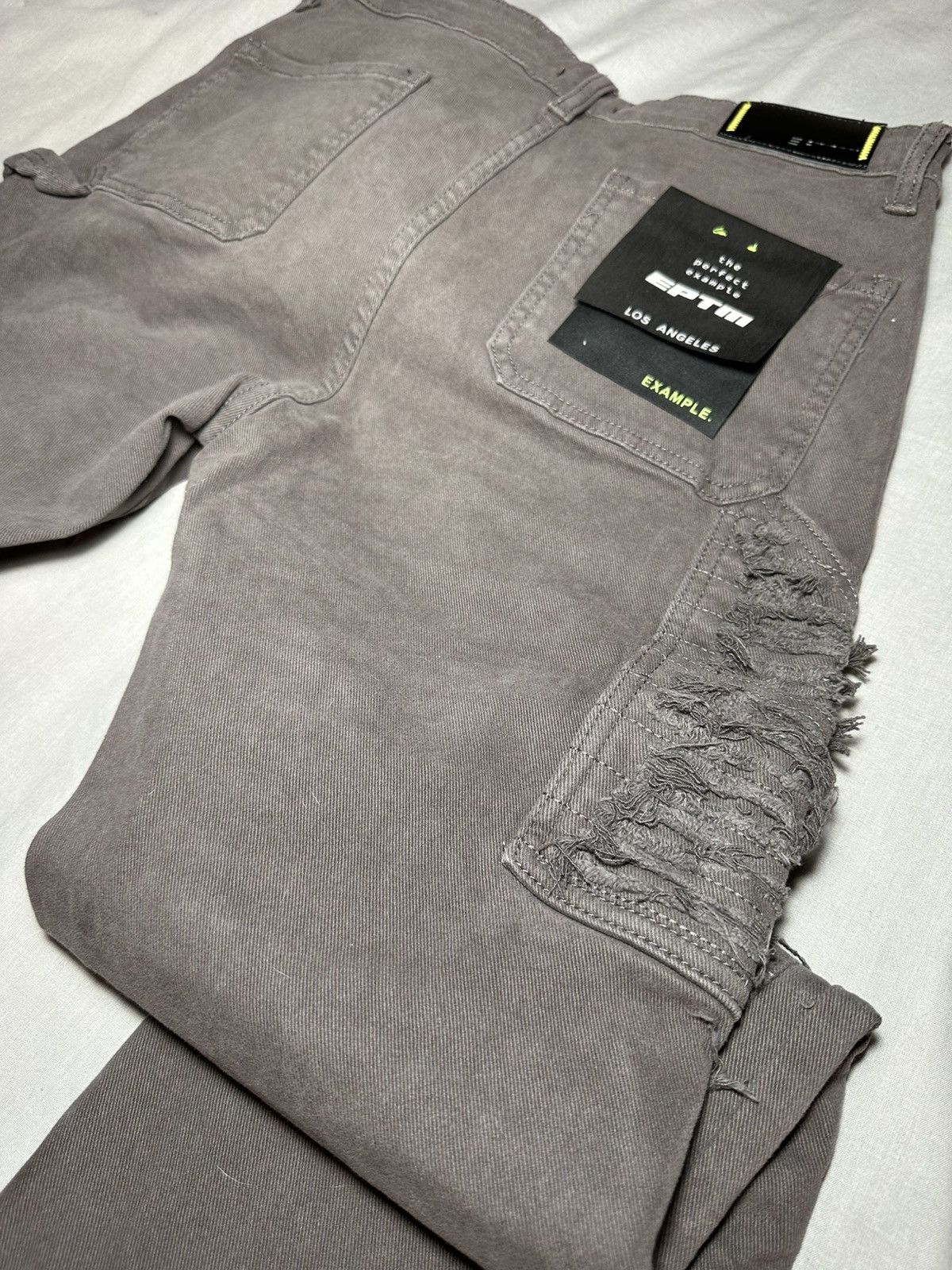 Designer × EPTM. × Levi's Eptm brown double knee distressed jeans NWTs Size US 32 / EU 48 - 5 Thumbnail