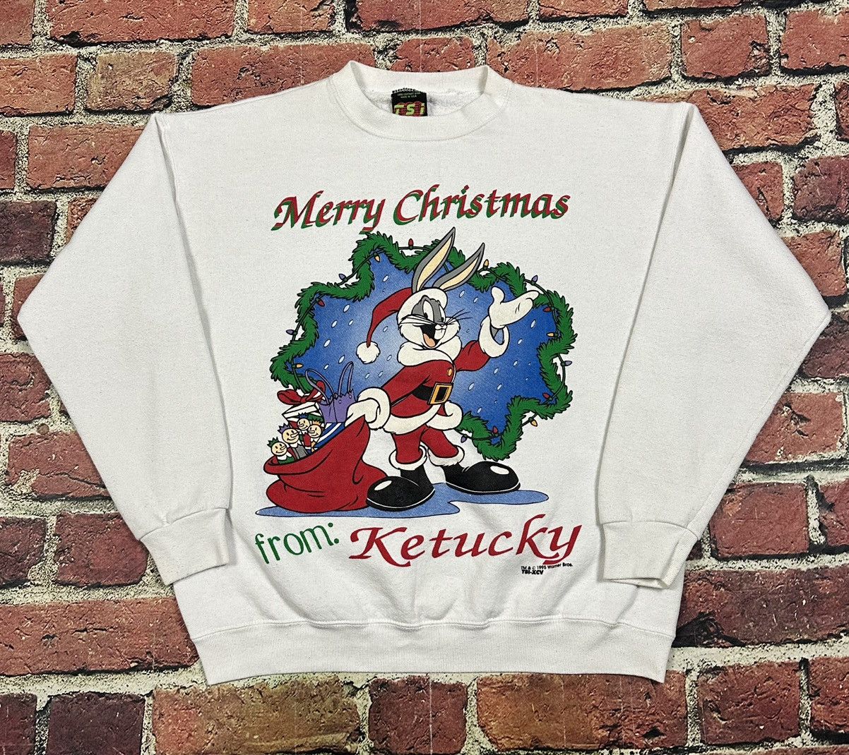 Warner Bros Looney Tunes Sweatshirt Bugs Bunny Santa Christmas Kentucky Size US L / EU 52-54 / 3 - 1 Thumbnail