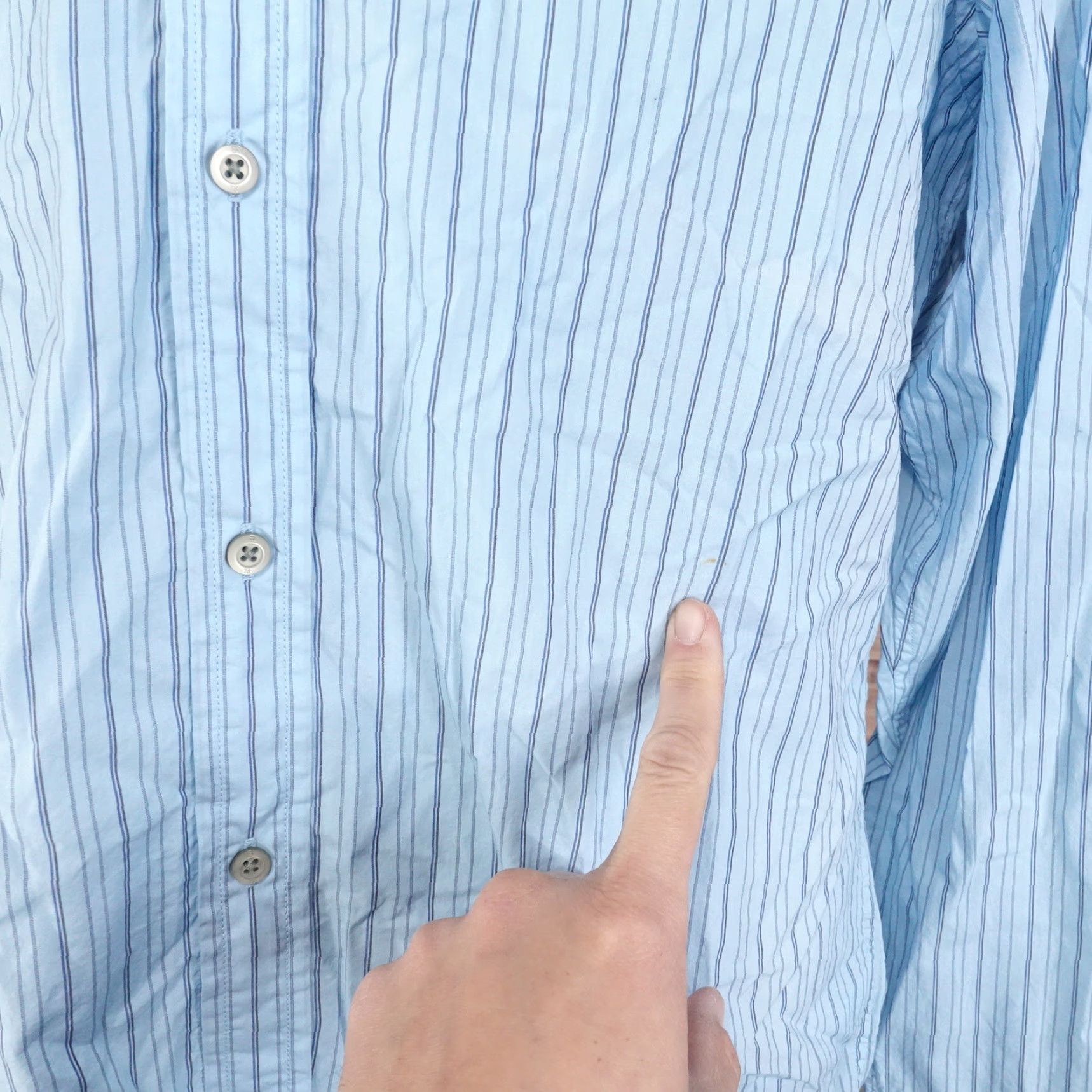 Banana Republic Vintage Banana Republic Long Sleeve Blue Striped Button-Down Shirt Men’s L Fall Casual Size US L / EU 52-54 / 3 - 4 Thumbnail