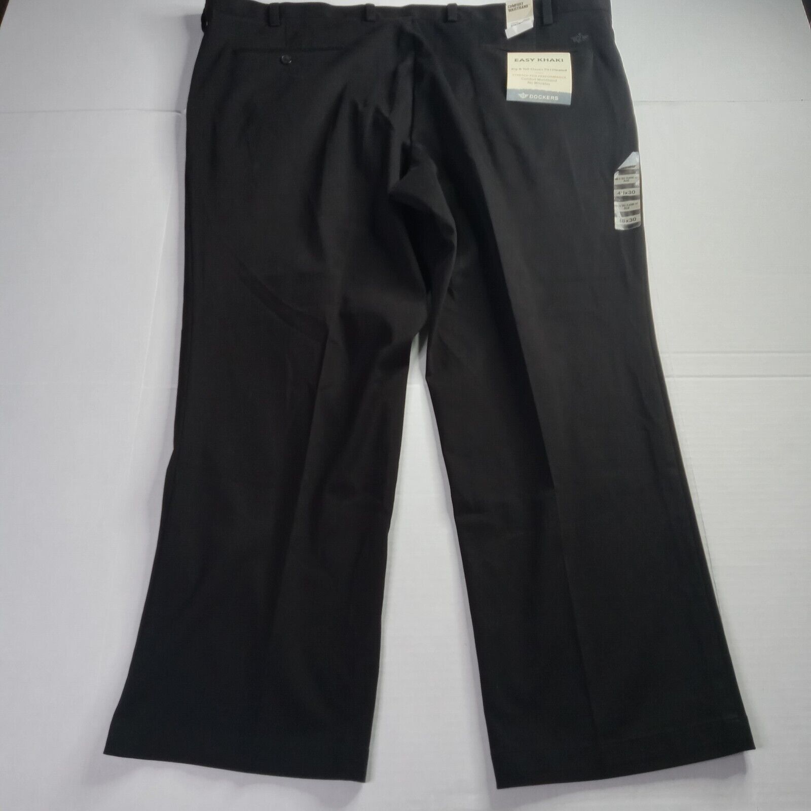 Dockers Dockers Easy Khakis Pants Mens 48x30 Black Classic Fit Size US 44 / EU 60 - 7 Thumbnail