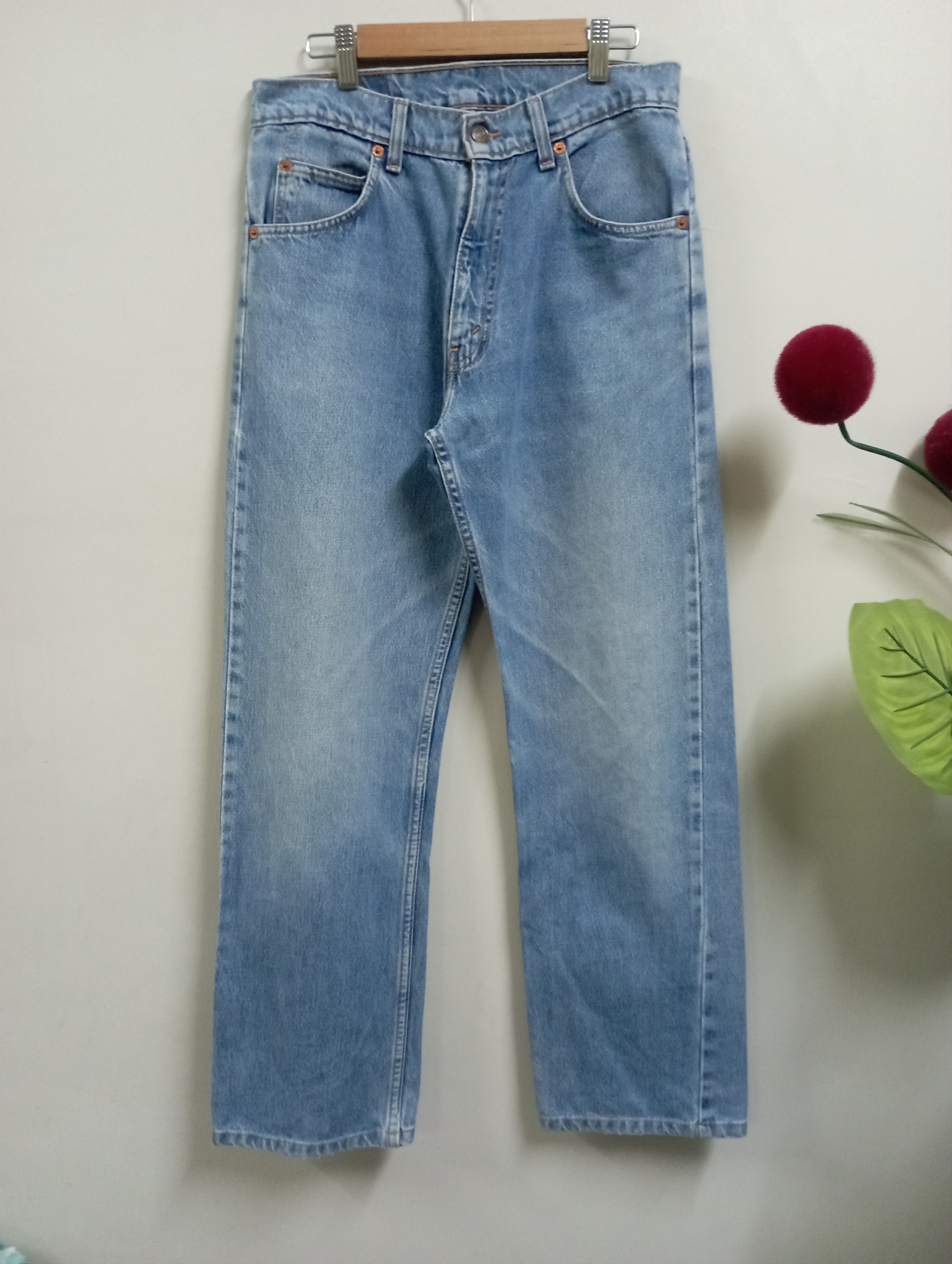 Levi's Vintage Levi's 607 Orange Tabs Stone Wash Distressed Jeans Size US 31 - 1 Thumbnail