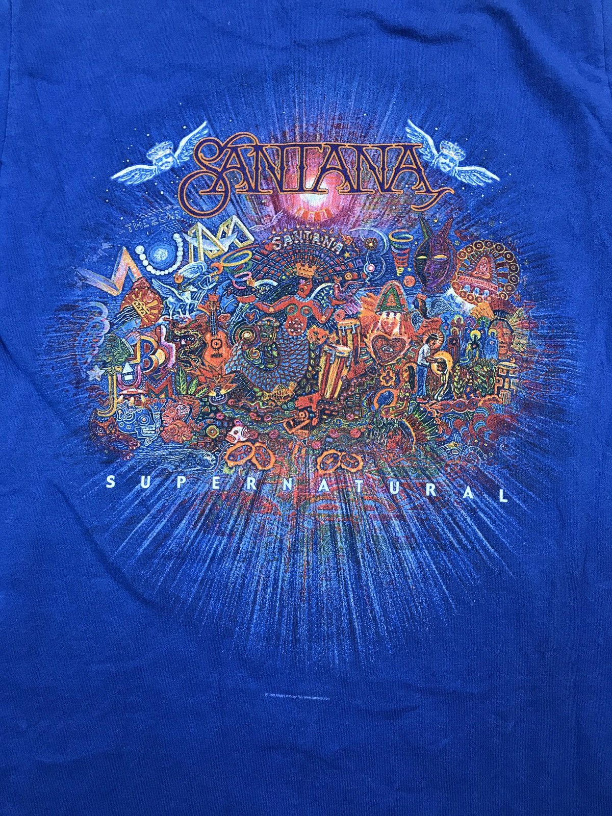 Vintage Santana Supernatural Album T Shirt 1999s Size US S / EU 44-46 / 1 - 8 Thumbnail